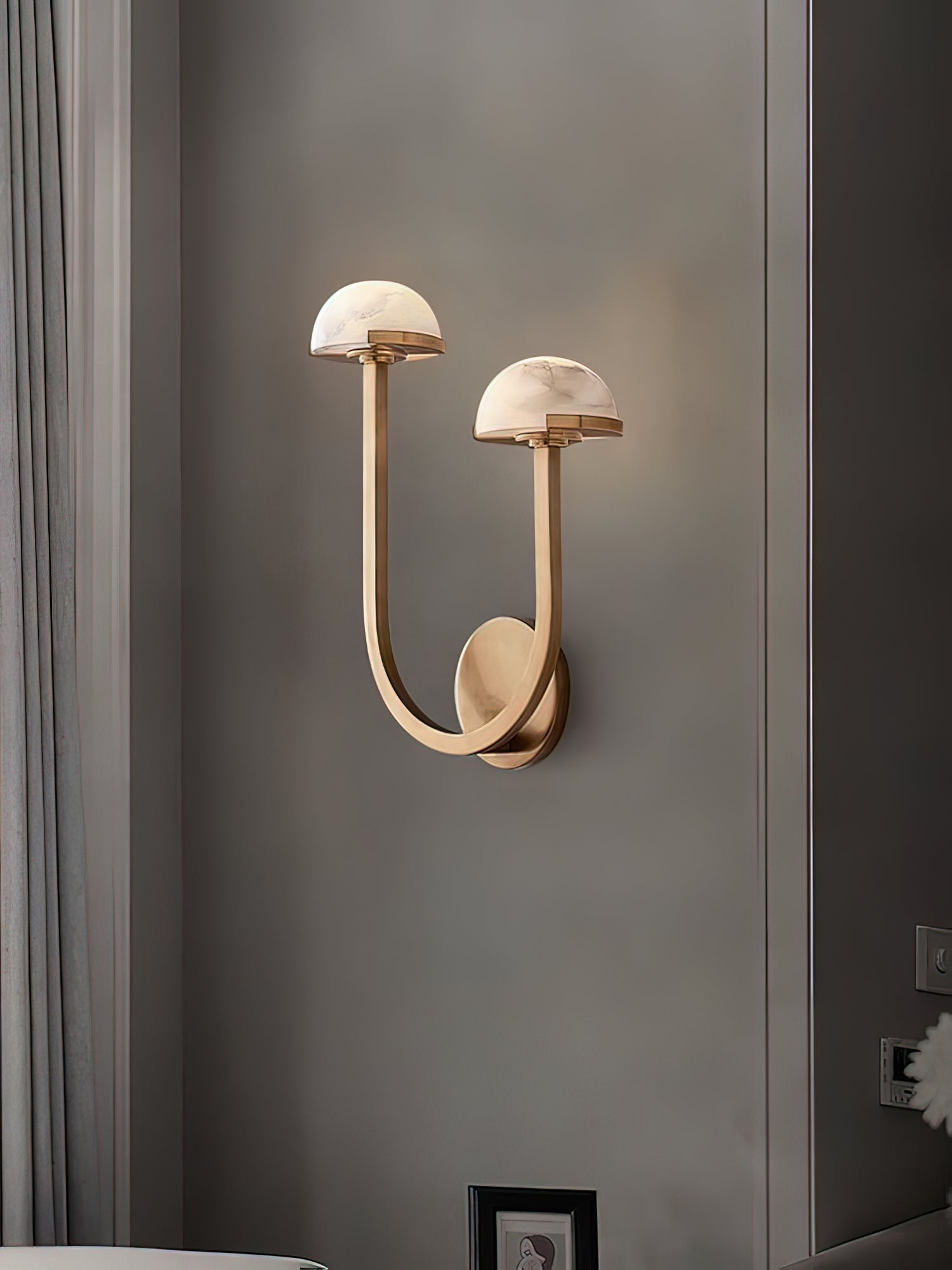 Vitalira Double Alabaster Wall Light - Blowlighting