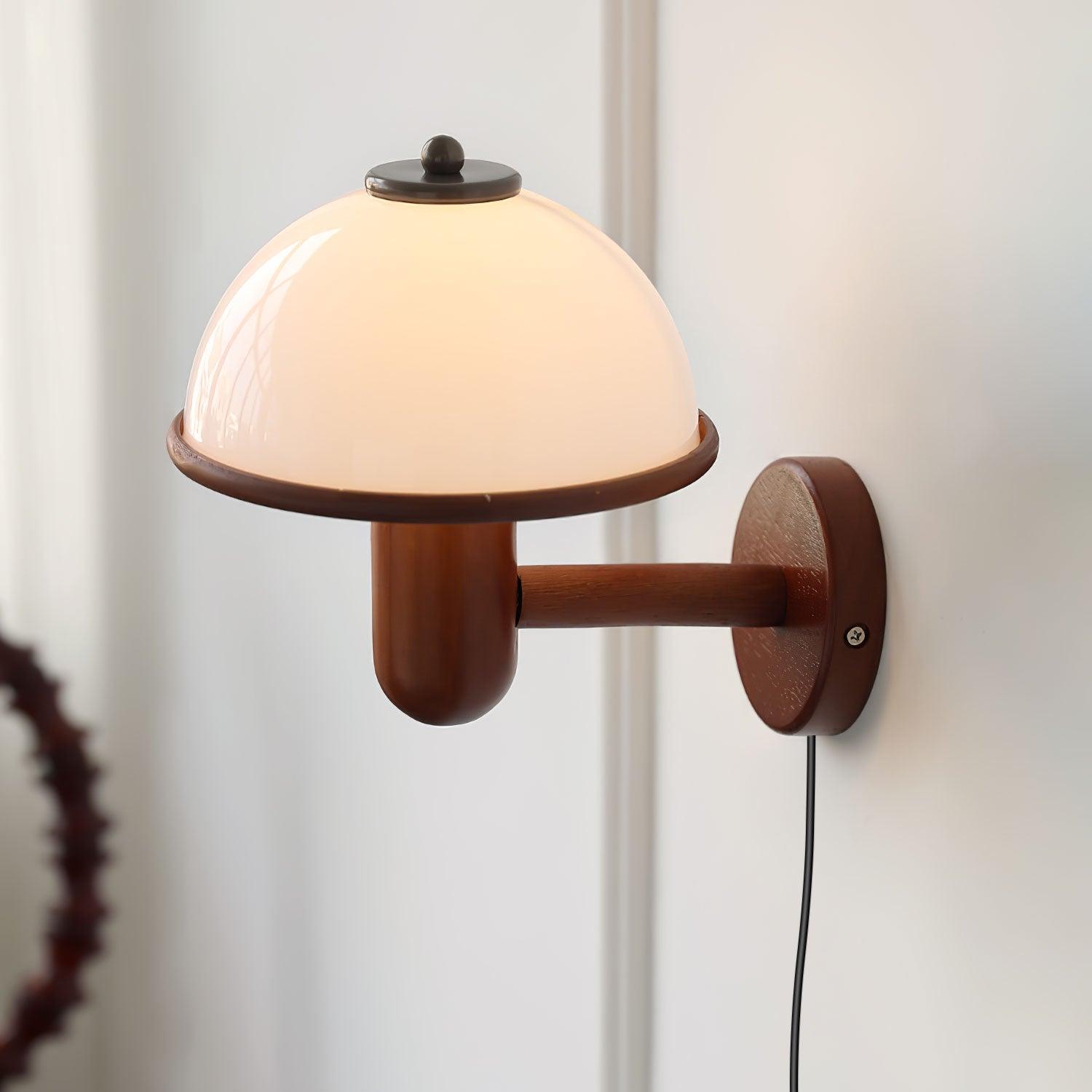 Lustra Applique Murale Champignon Bois de Chêne - Neutralighting