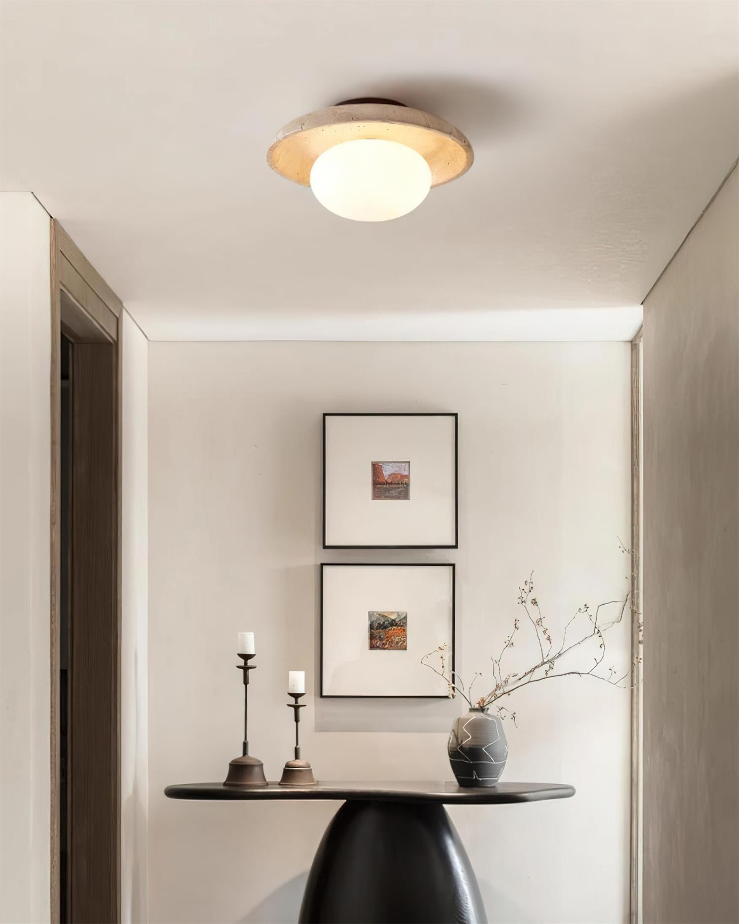Mylie Plafonnier Minimaliste en Travertin - Neutralighting