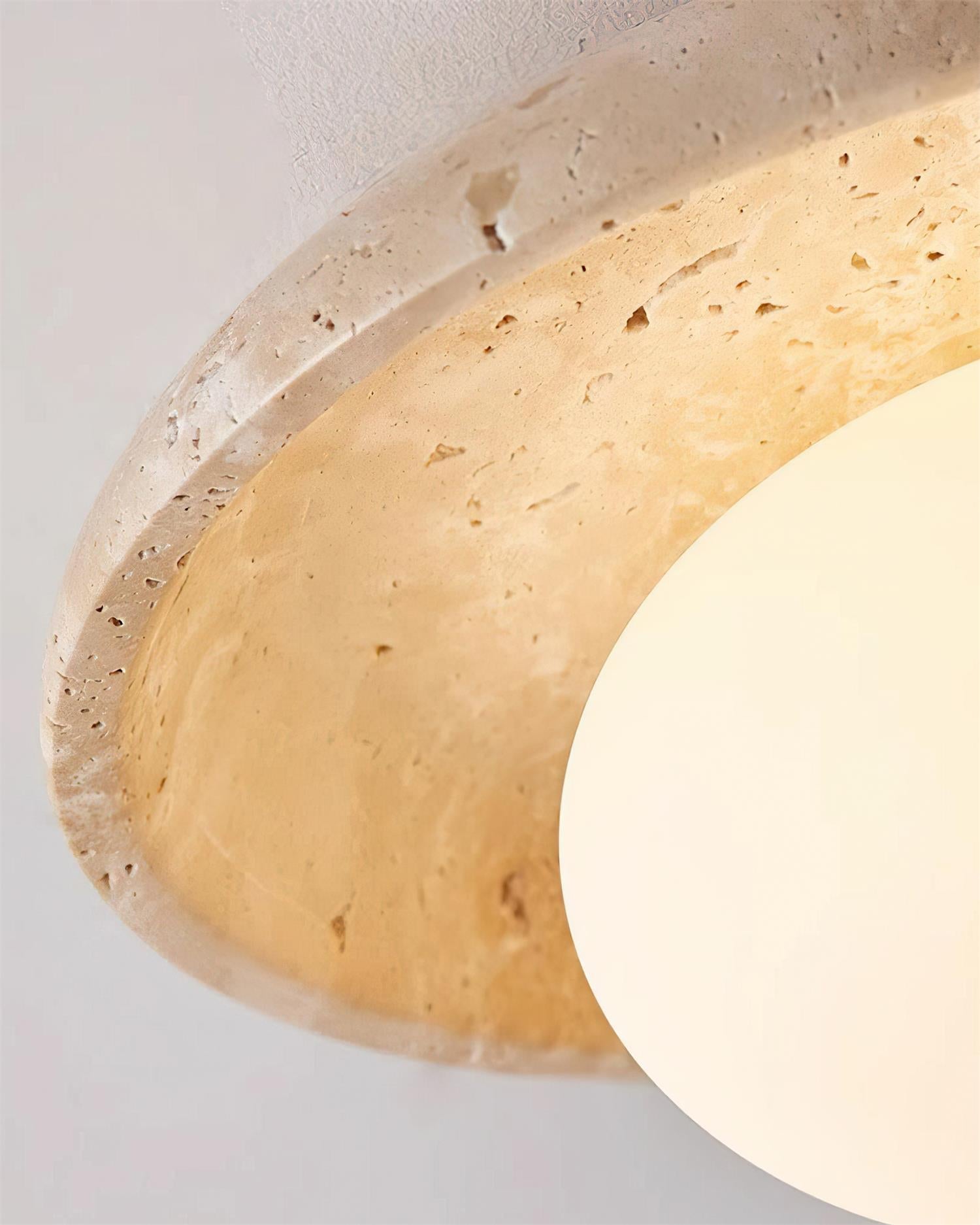 Mylie Plafonnier Minimaliste en Travertin - Neutralighting
