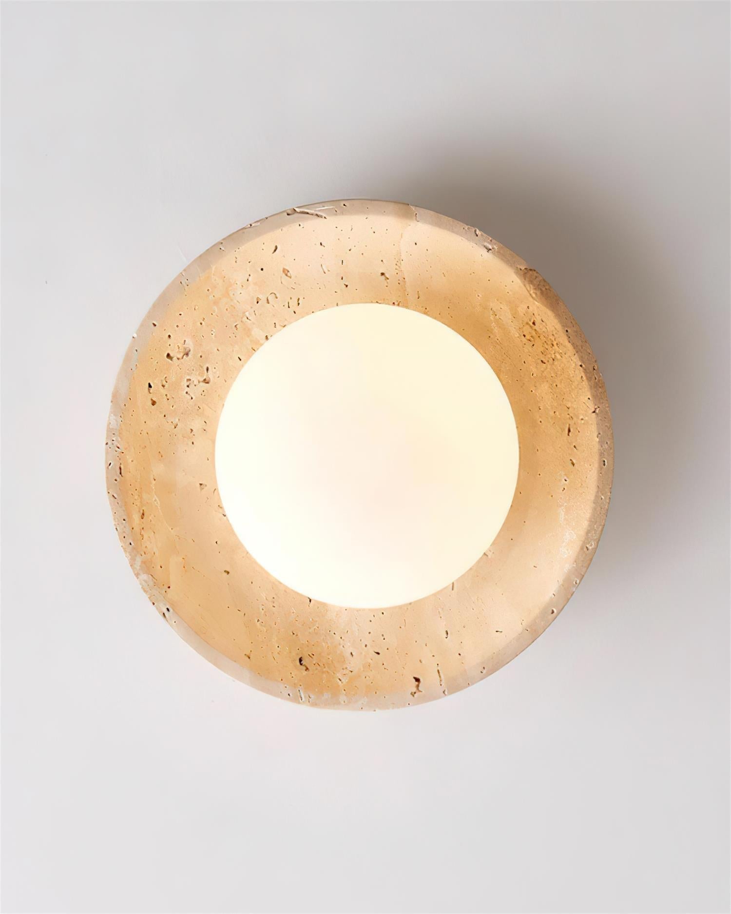 Mylie Plafonnier Minimaliste en Travertin - Neutralighting