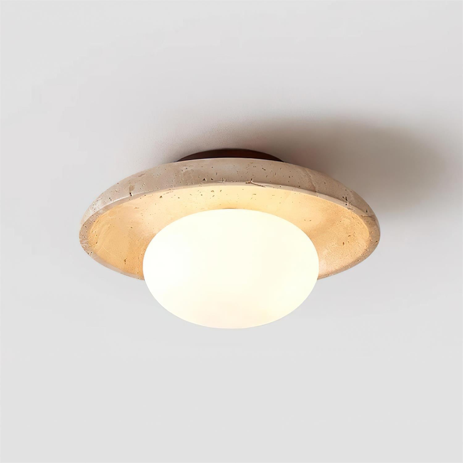 Mylie Plafonnier Minimaliste en Travertin - Neutralighting