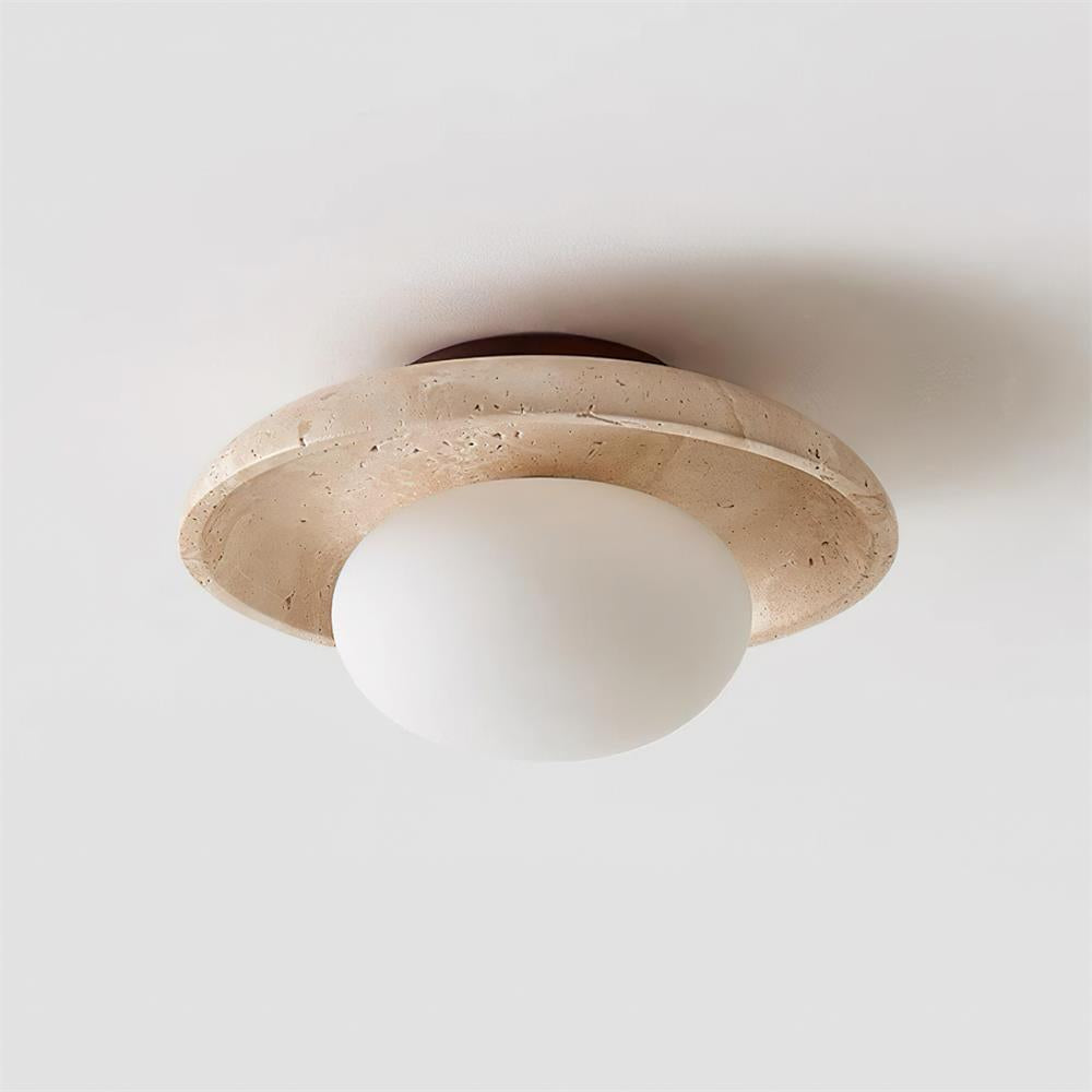 Mylie Plafonnier Minimaliste en Travertin - Neutralighting