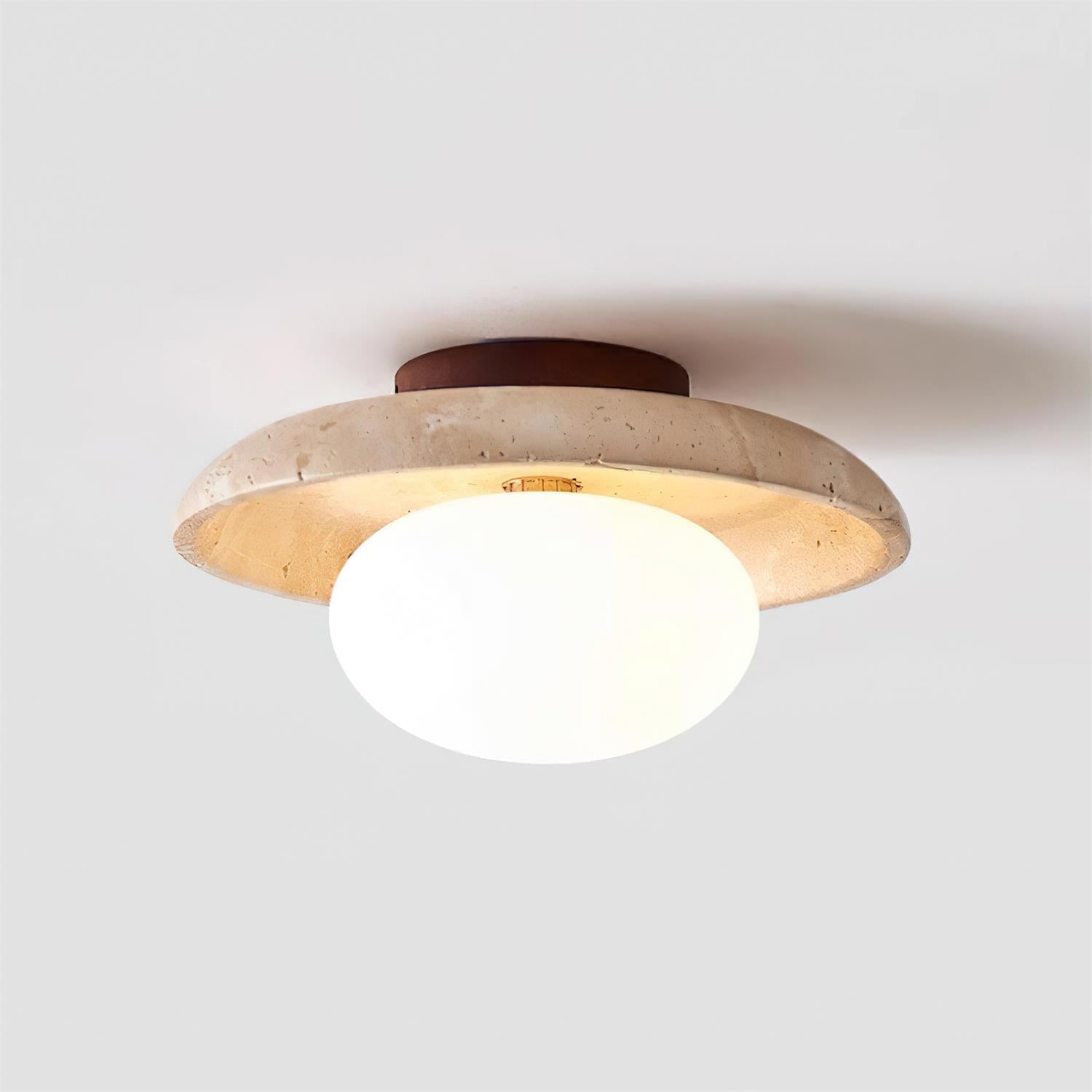 Mylie Plafonnier Minimaliste en Travertin - Neutralighting