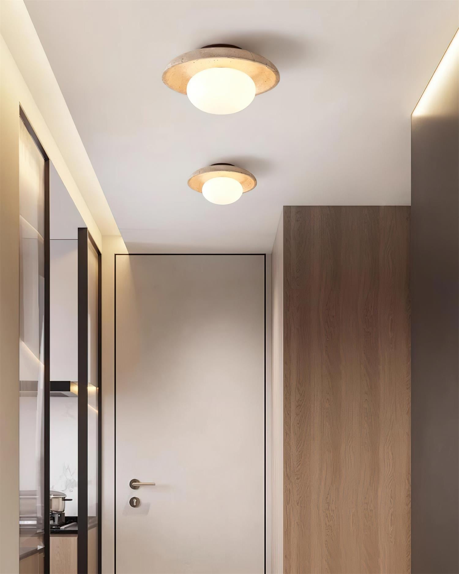 Mylie Plafonnier Minimaliste en Travertin - Neutralighting