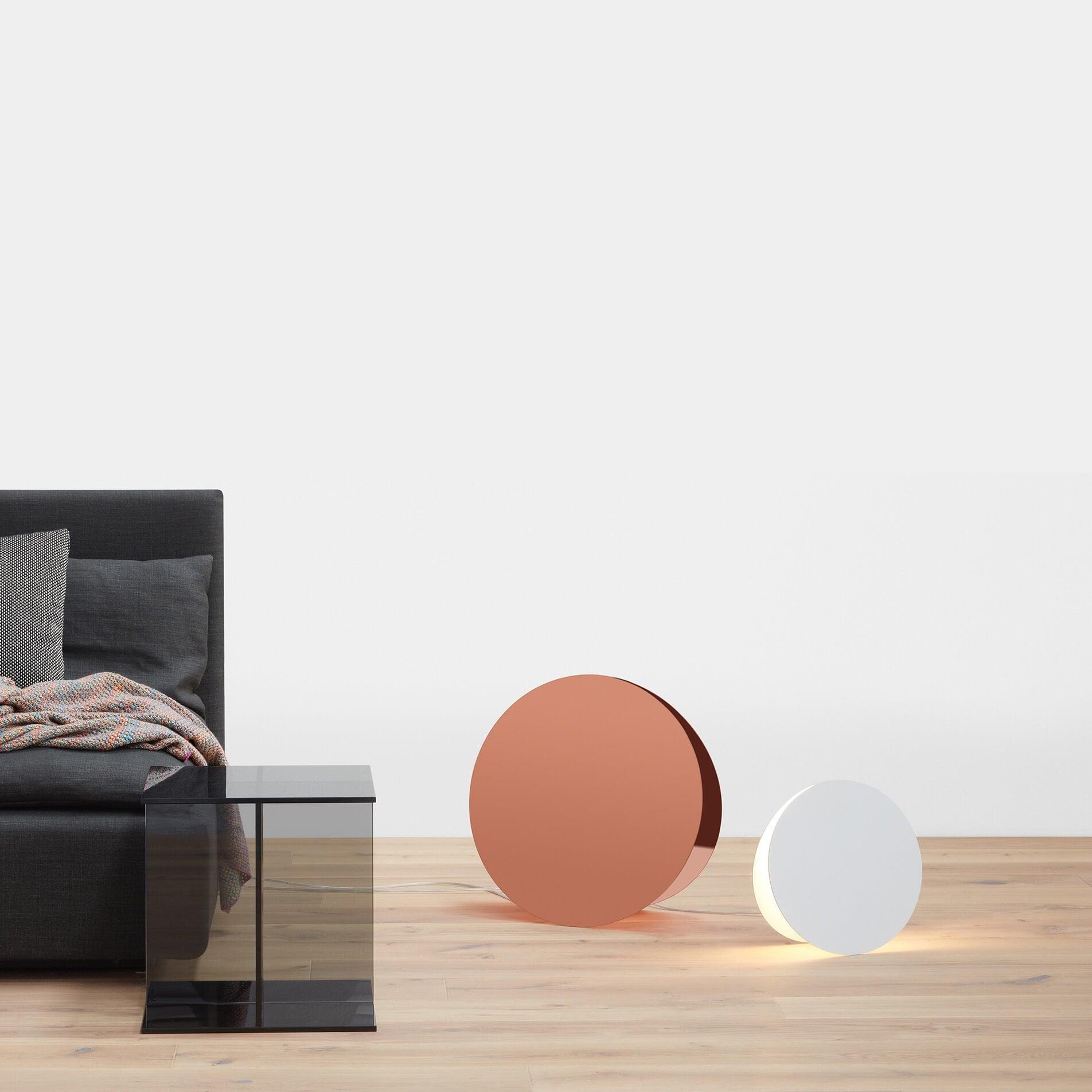 Valentina Ronde LED Suspension Blanc Rose Métal Blanc Salon Chambre - Neutralighting