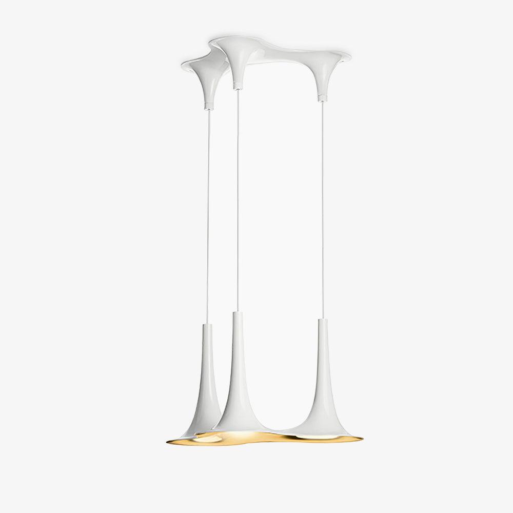 Solara Lampe suspendue en acrylique en forme de trompette contemporaine - Neutralighting