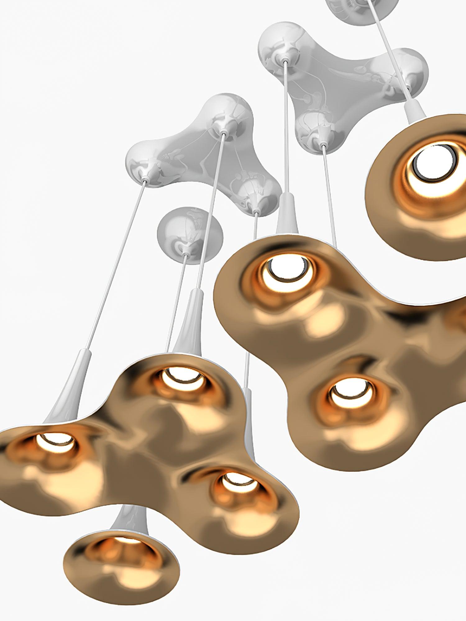 Solara Lampe suspendue en acrylique en forme de trompette contemporaine - Neutralighting