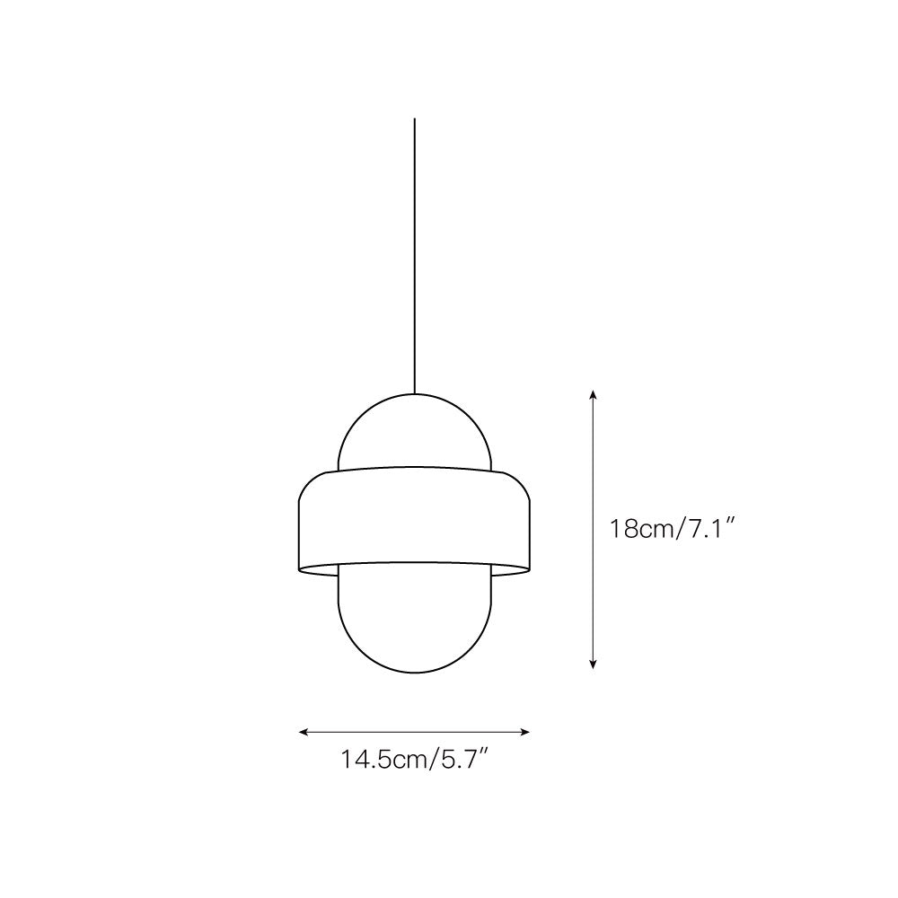 Elliren Suspension Moderne Minimaliste en Verre et Marbre - Neutralighting