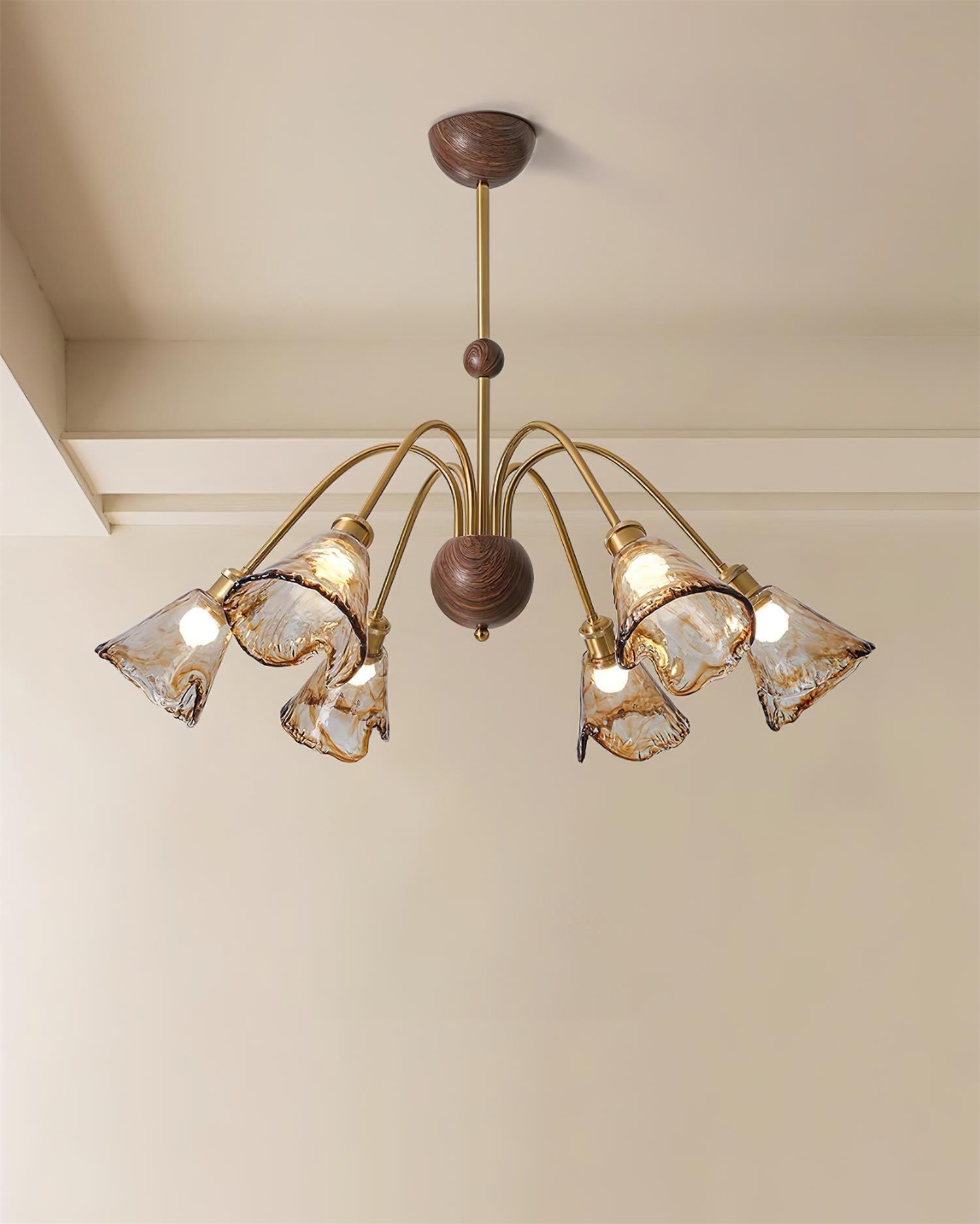 Beyona Lustre en Verre Ambre - Neutralighting