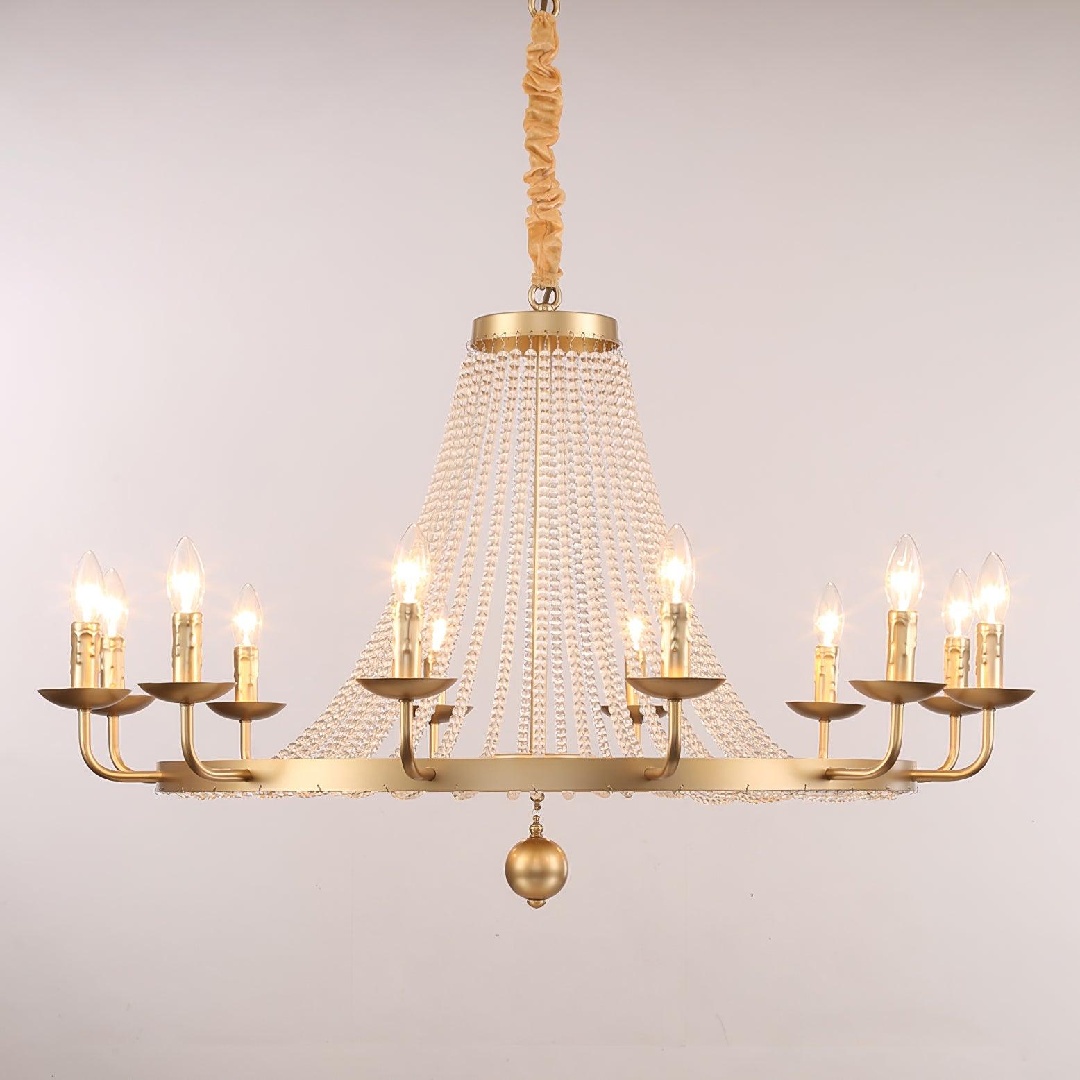 Naples Lustre Crystal Fer Rustique Moderne - Neutralighting