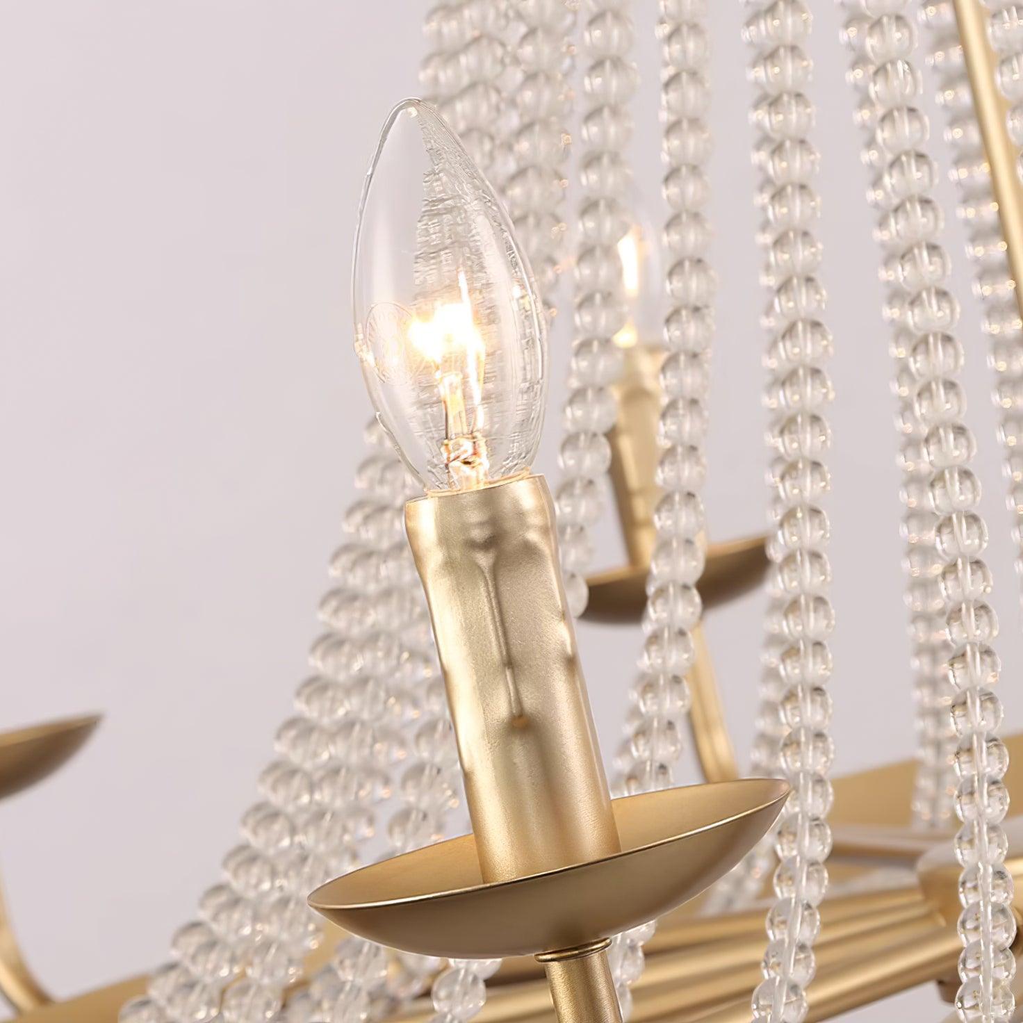 Naples Lustre Crystal Fer Rustique Moderne - Neutralighting
