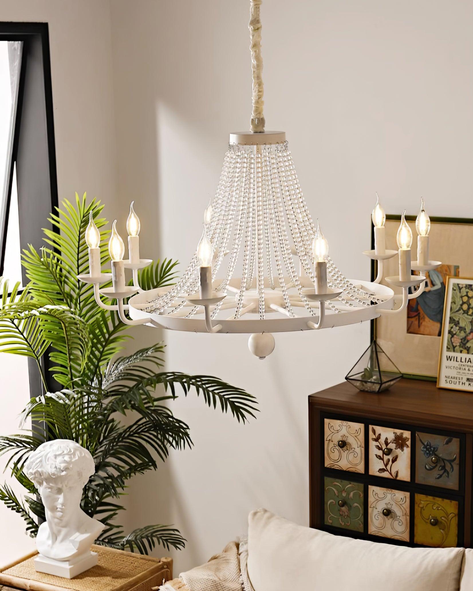 Naples Lustre Crystal Fer Rustique Moderne - Neutralighting