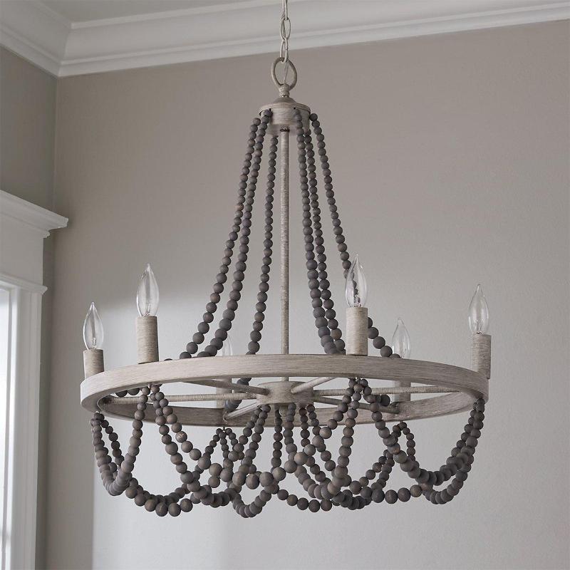 Alshaan Lustre Vintage Industriel en Bois et Métal - Neutralighting