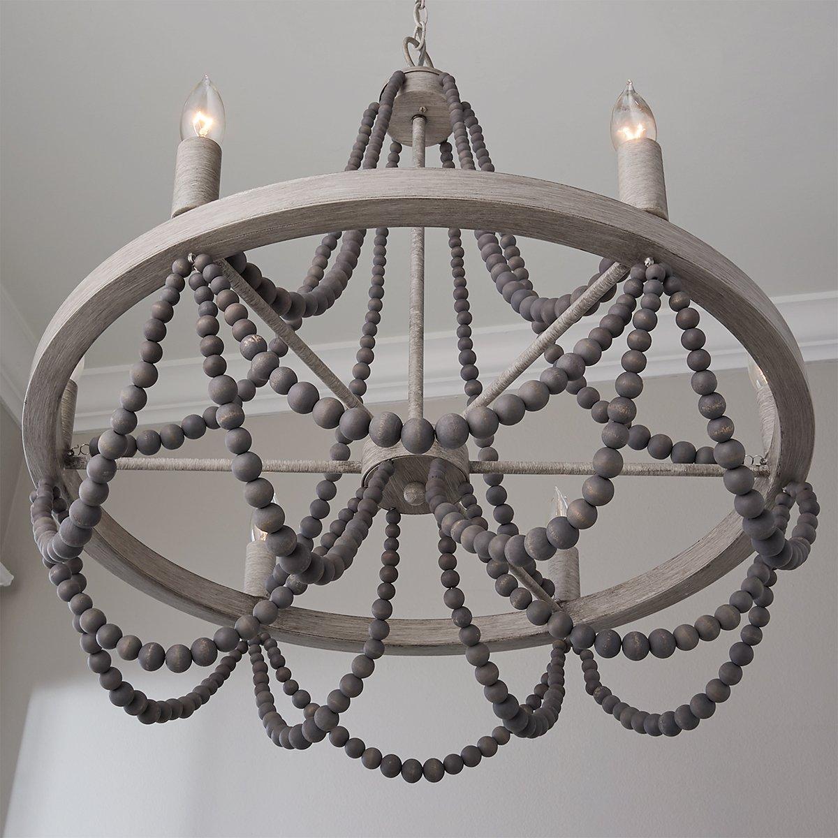 Alshaan Lustre Vintage Industriel en Bois et Métal - Neutralighting