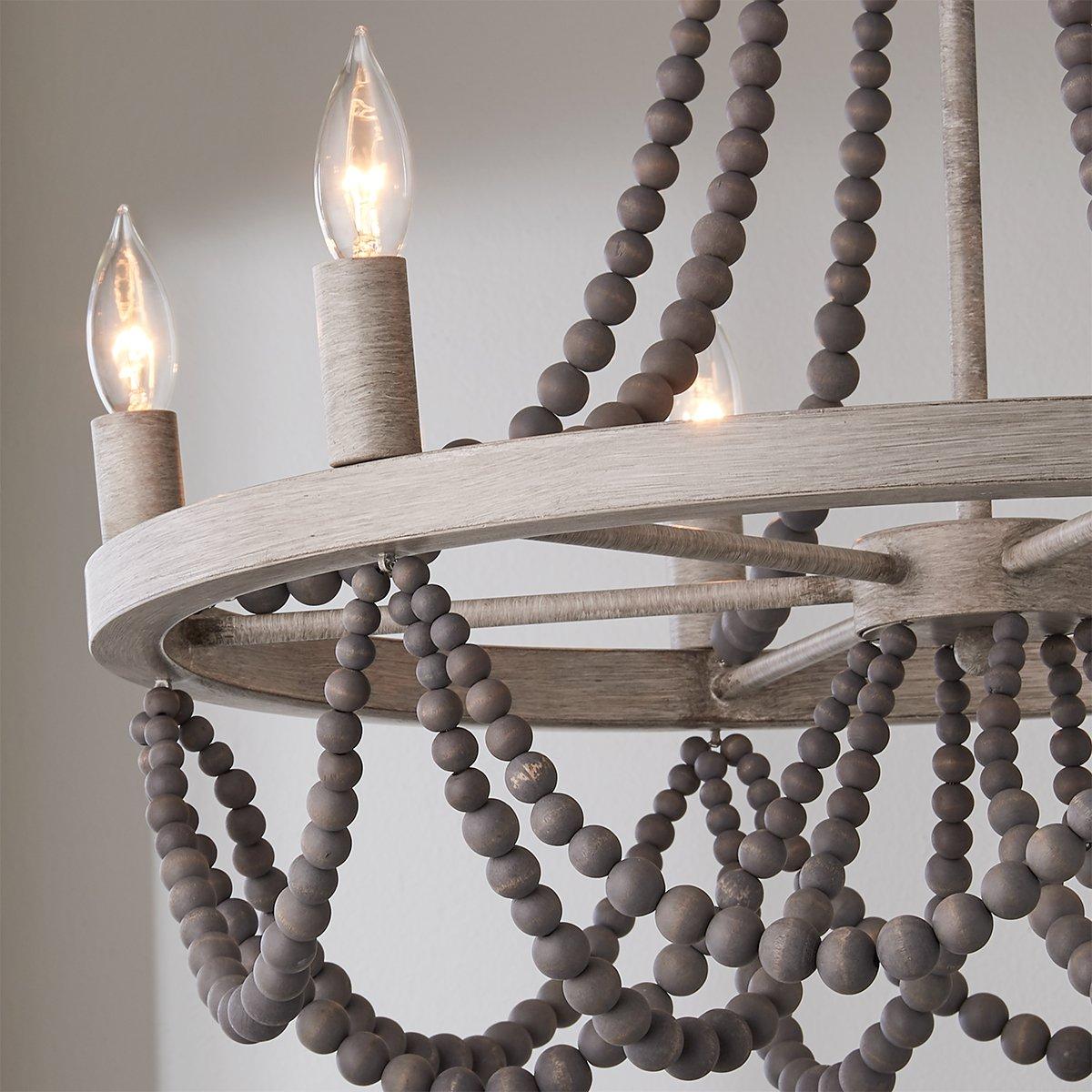 Alshaan Lustre Vintage Industriel en Bois et Métal - Neutralighting