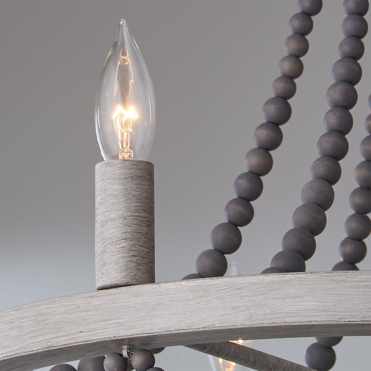 Alshaan Lustre Vintage Industriel en Bois et Métal - Neutralighting
