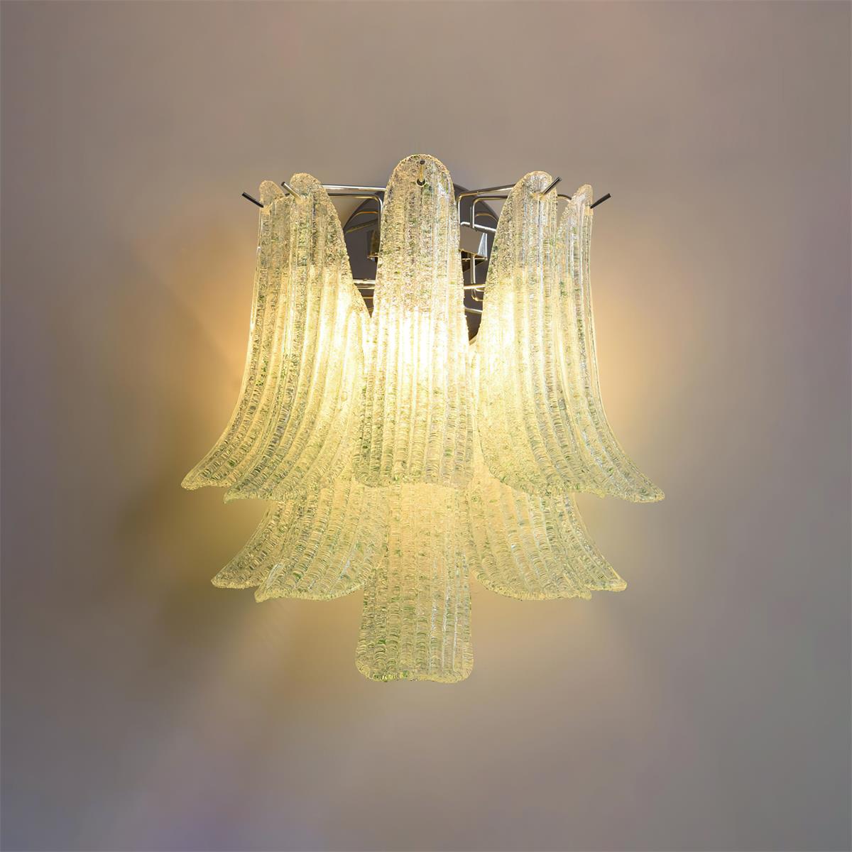 Nason Applique Murale Motif Pétales en Verre Texturé - Neutralighting