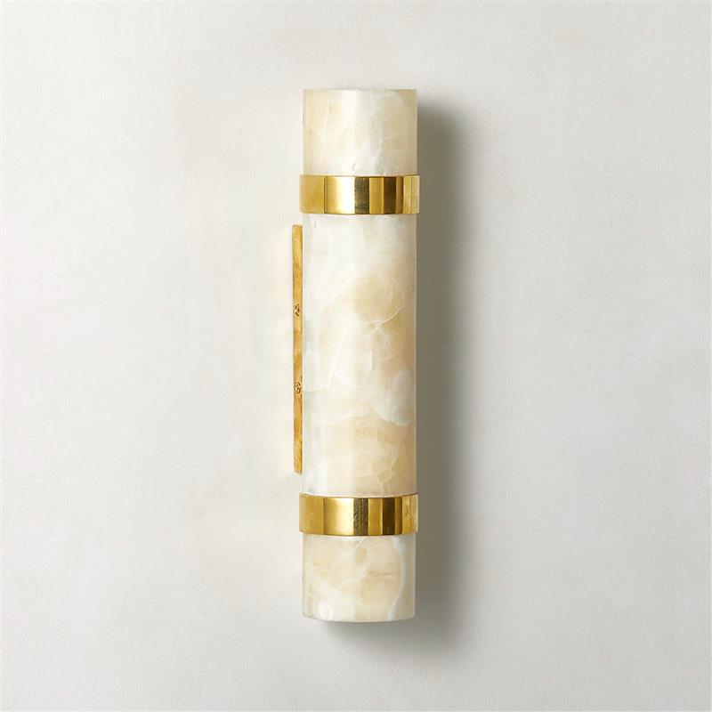 Zavaran Applique Murale Moderne Minimaliste en Métal et Onyx - Neutralighting