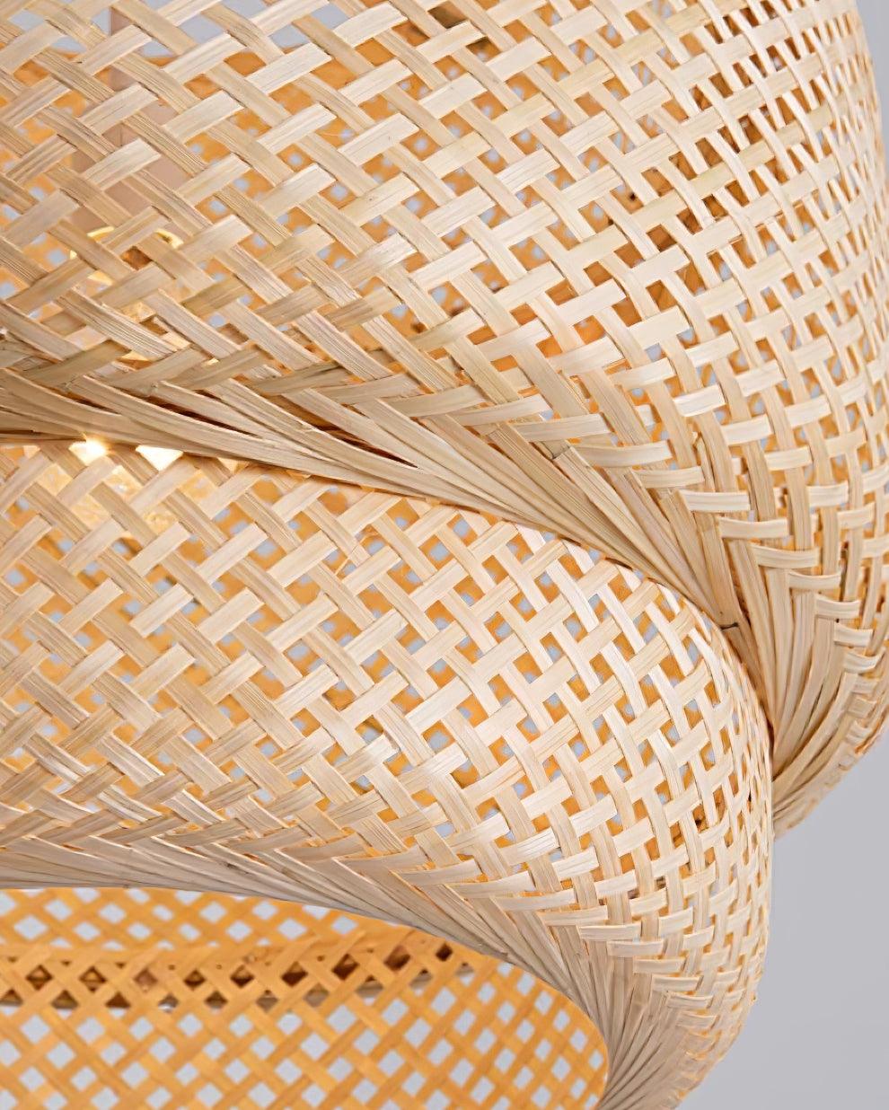 Kora Suspension Bambou Tissé Organique - Neutralighting