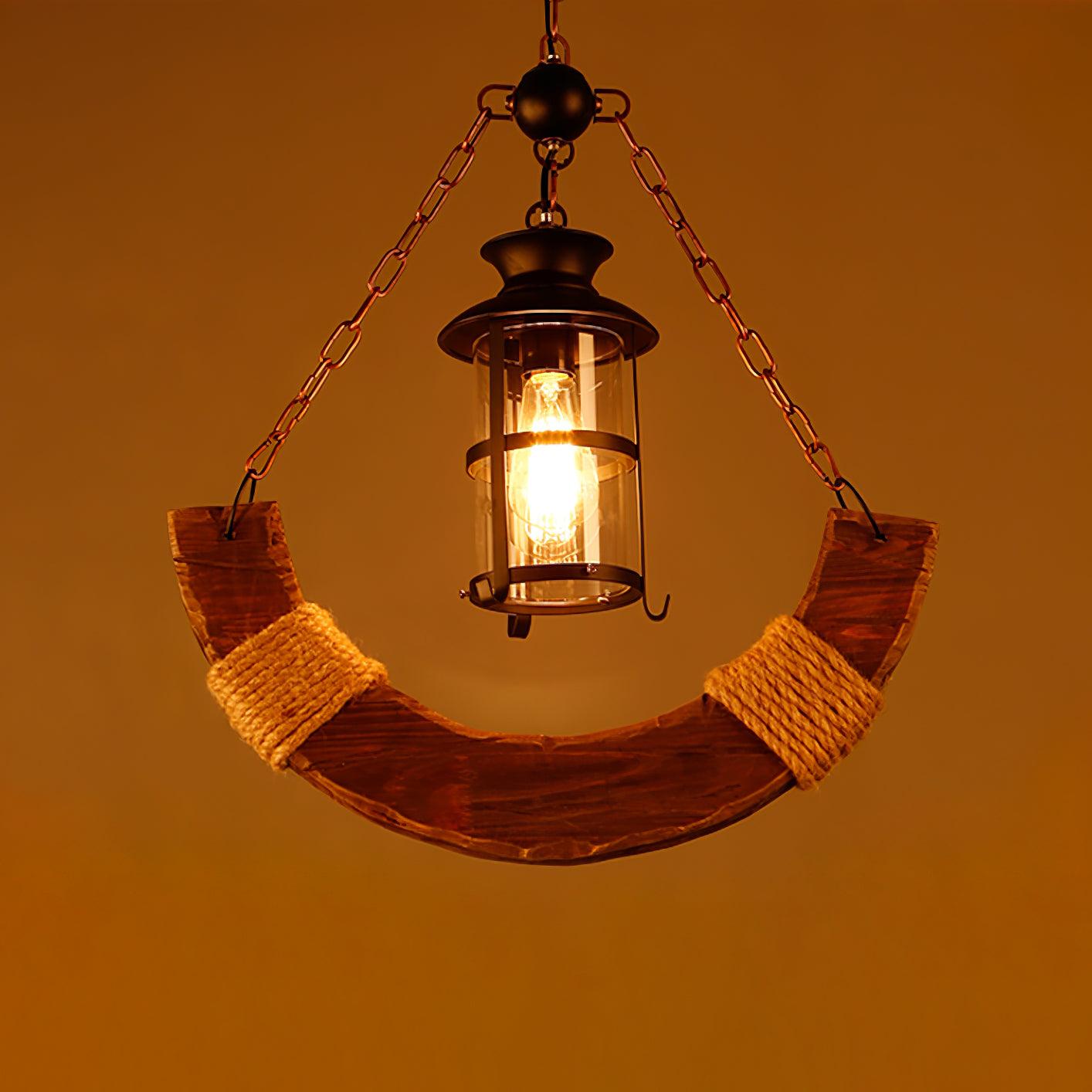 Aurzorir Vintage Wood Chandelier - Letslighting