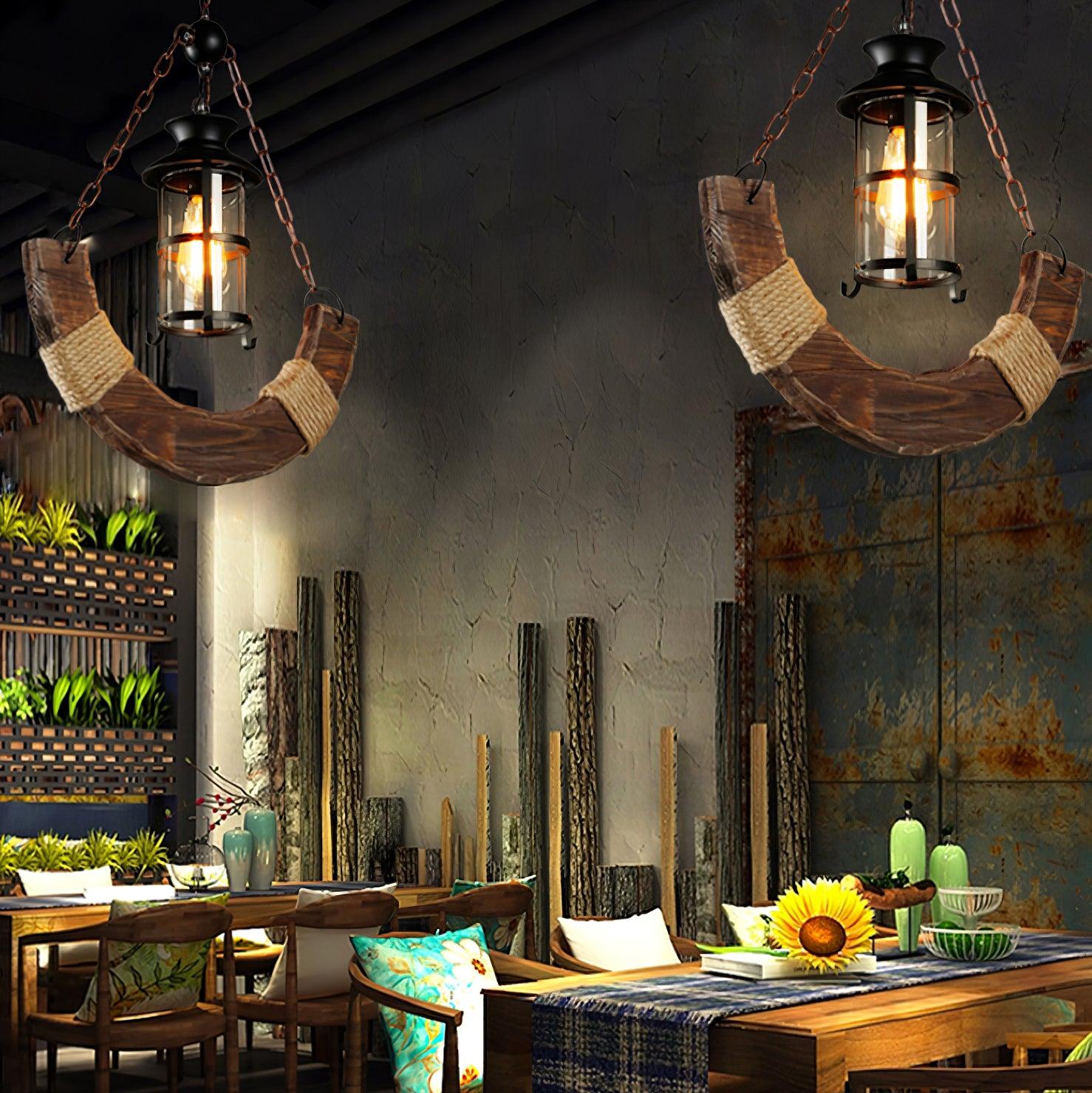 Aurzorir Vintage Wood Chandelier - Letslighting