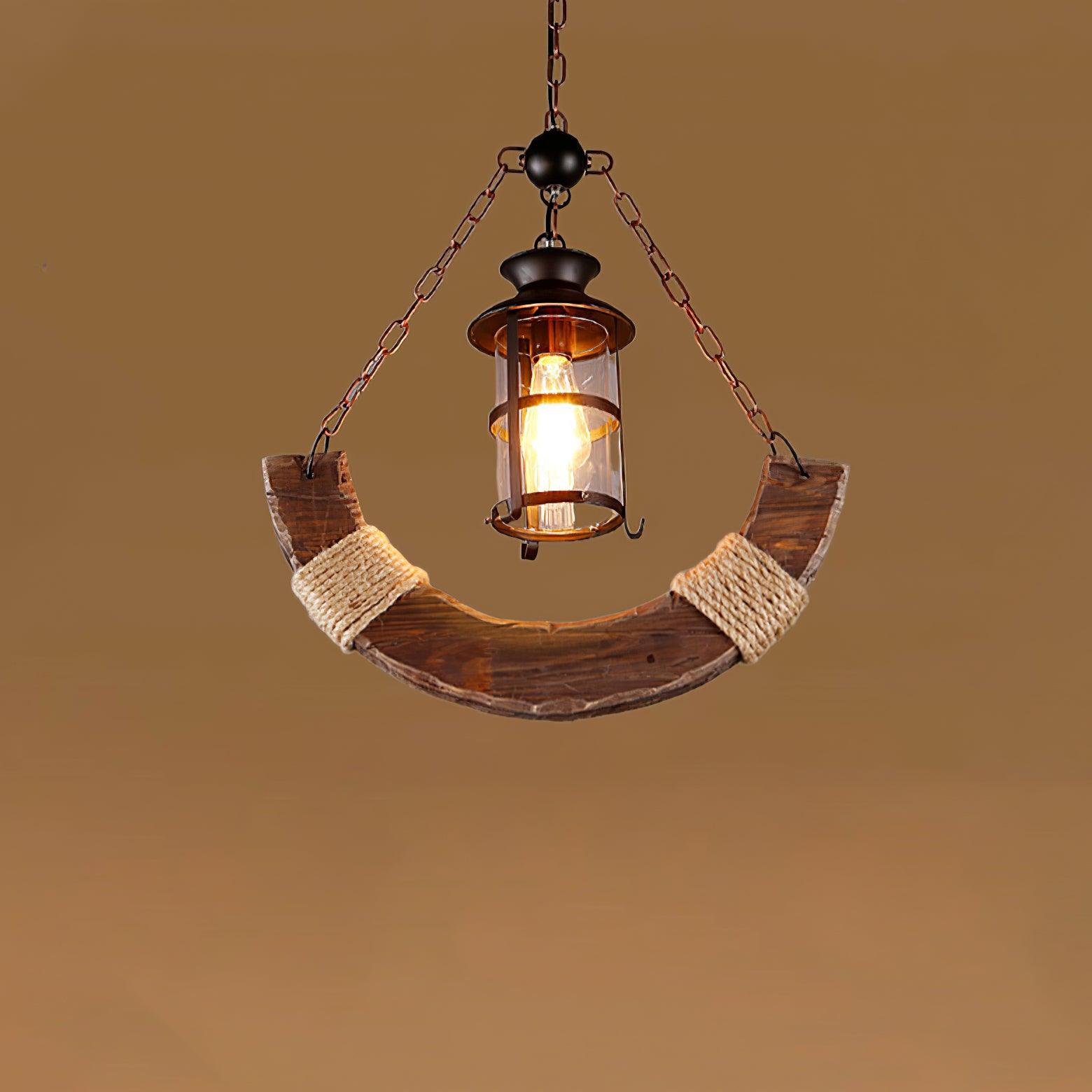 Aurzorir Vintage Wood Chandelier - Letslighting
