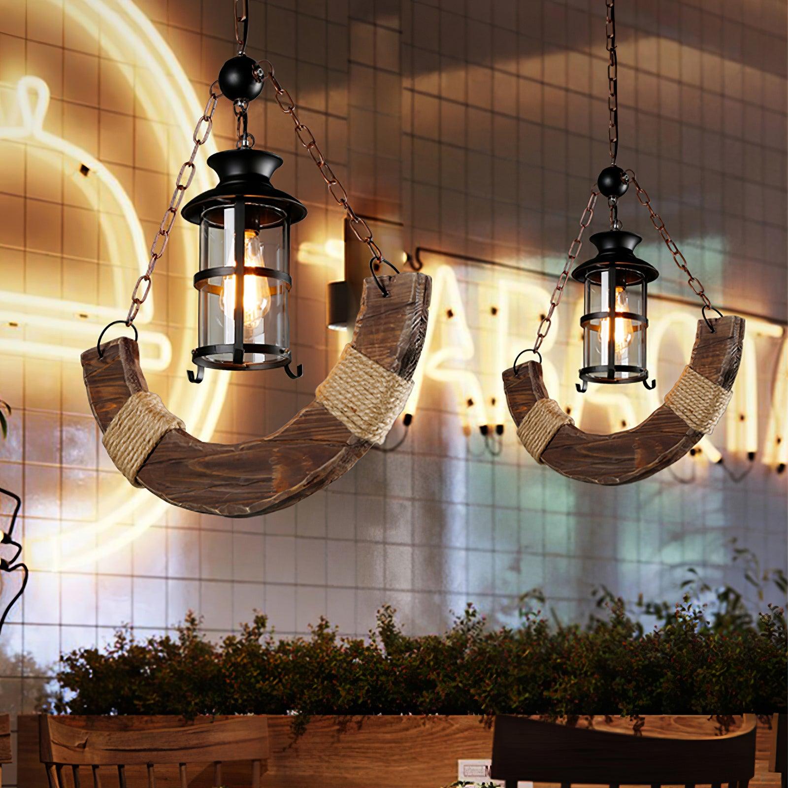Aurzorir Vintage Wood Chandelier - Letslighting