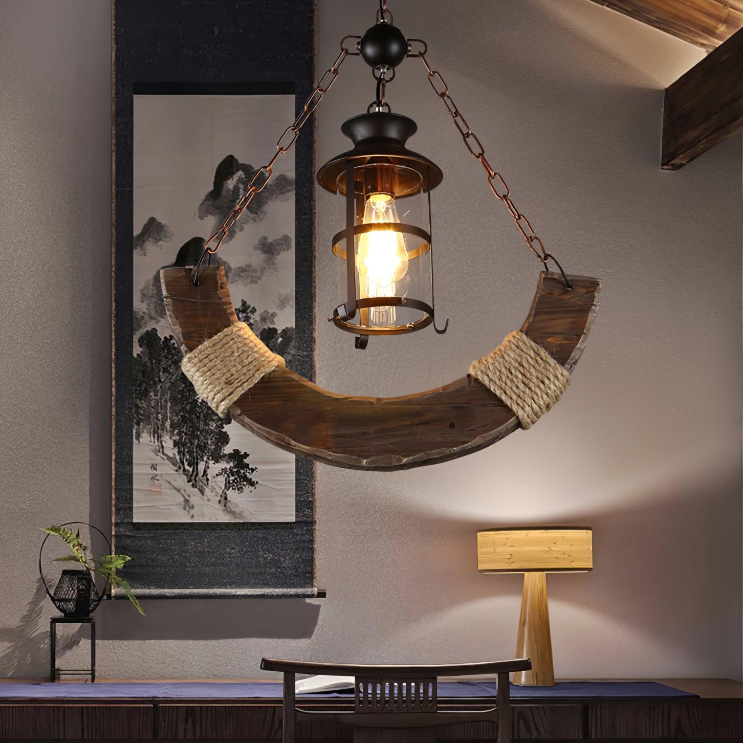 Aurzorir Vintage Wood Chandelier - Letslighting