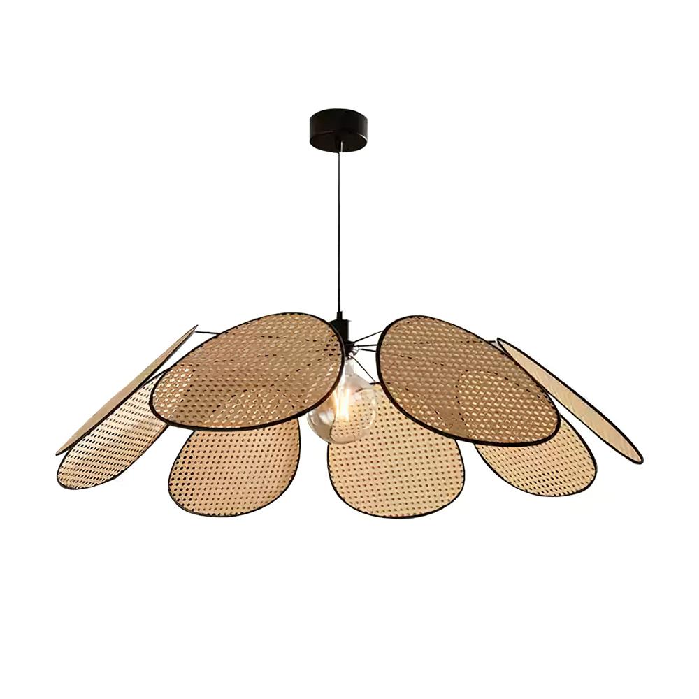 Lustre Avec Pétales et Cadre en Rotin Ambient Bohemian - Neutralighting