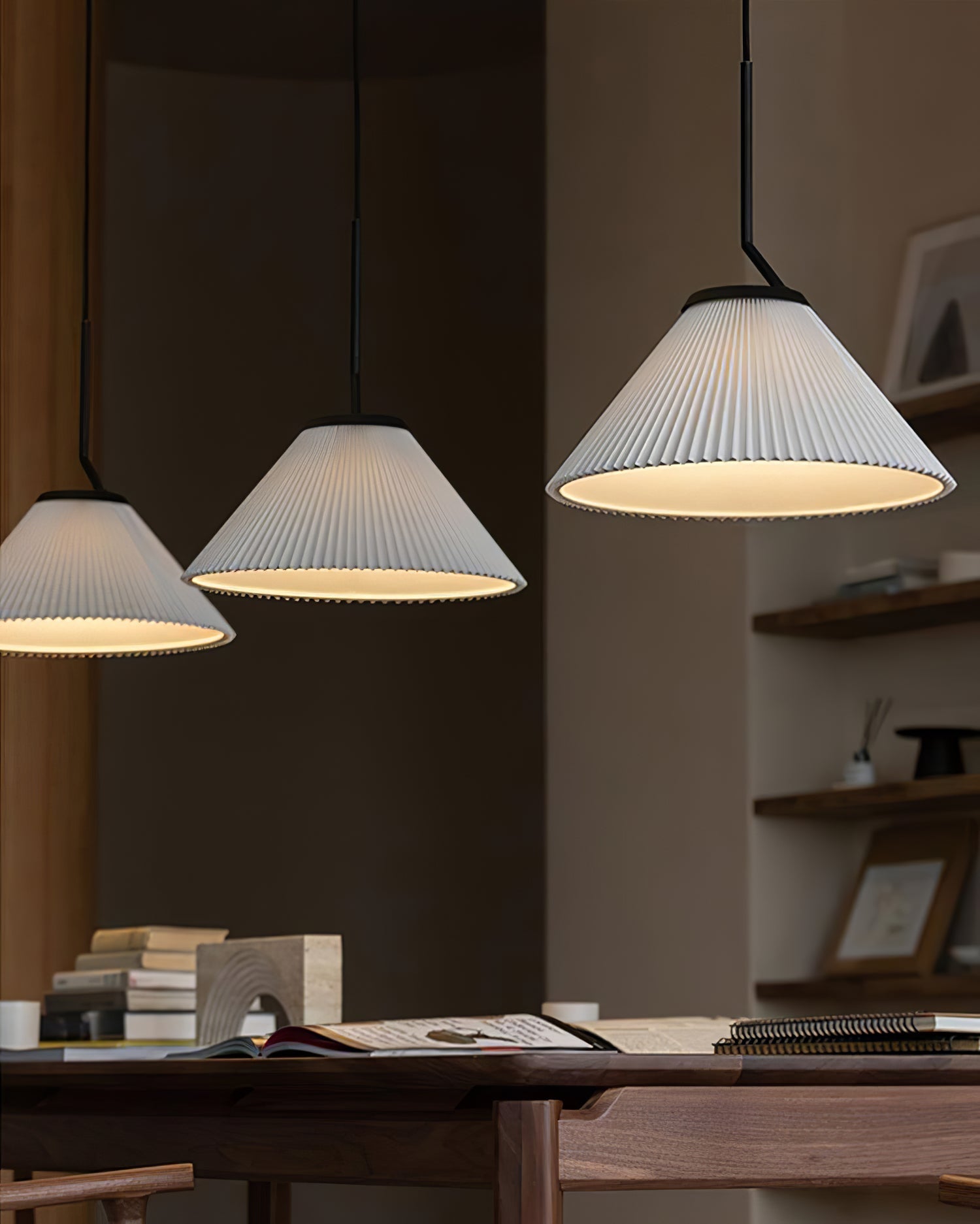 Nebra Plissé Suspension Tissu Minimaliste - Neutralighting