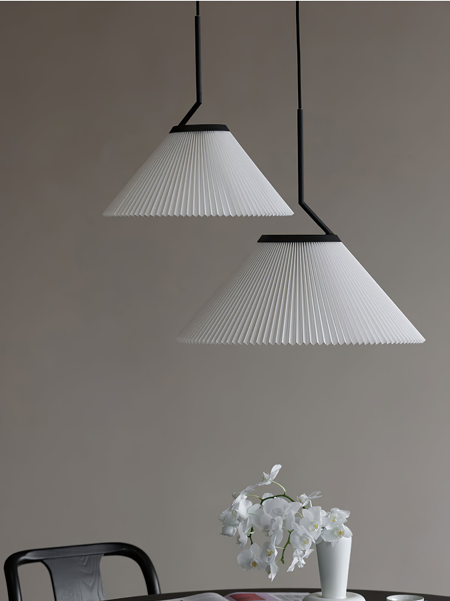 Nebra Plissé Suspension Tissu Minimaliste - Neutralighting