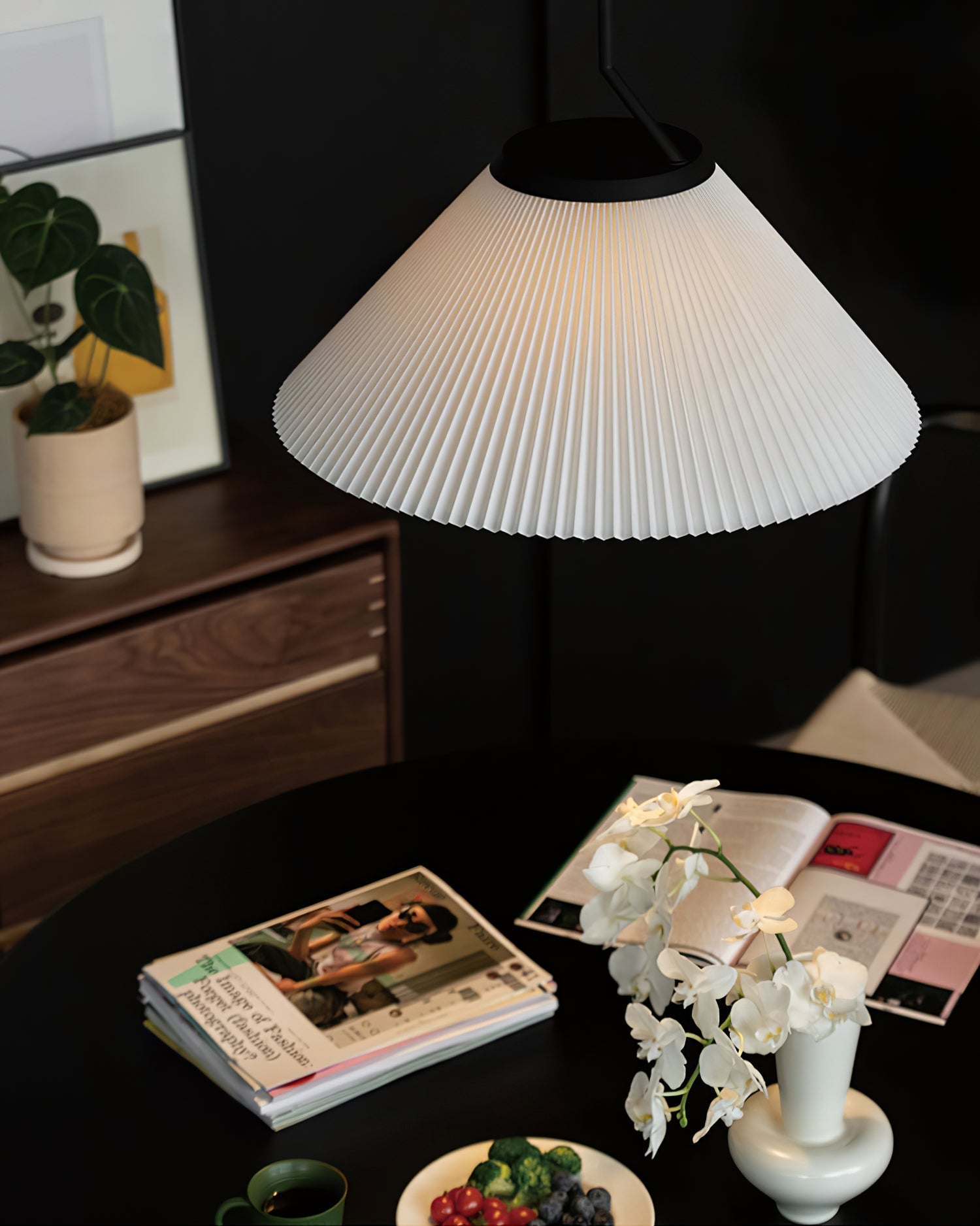 Nebra Plissé Suspension Tissu Minimaliste - Neutralighting