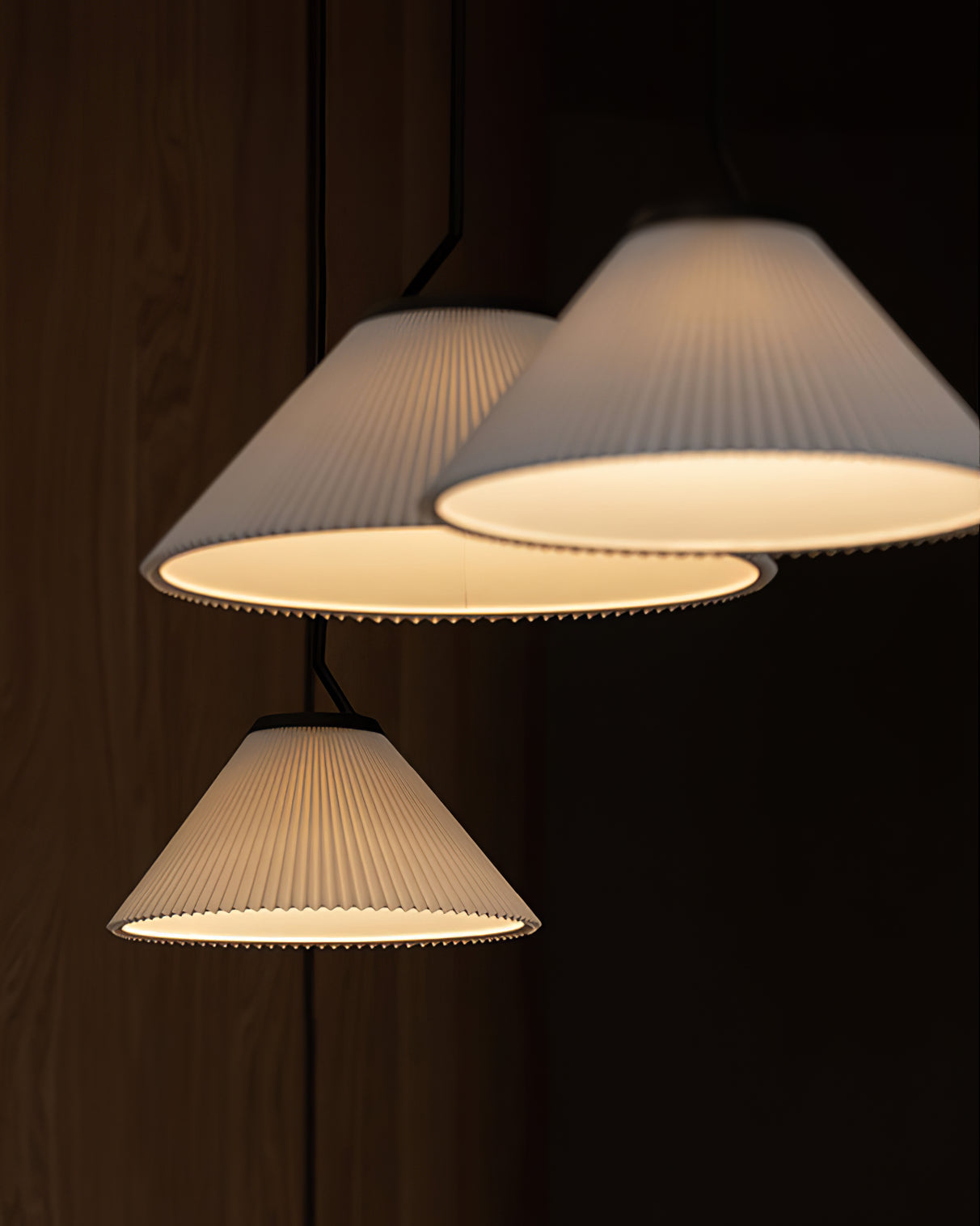 Nebra Plissé Suspension Tissu Minimaliste - Neutralighting