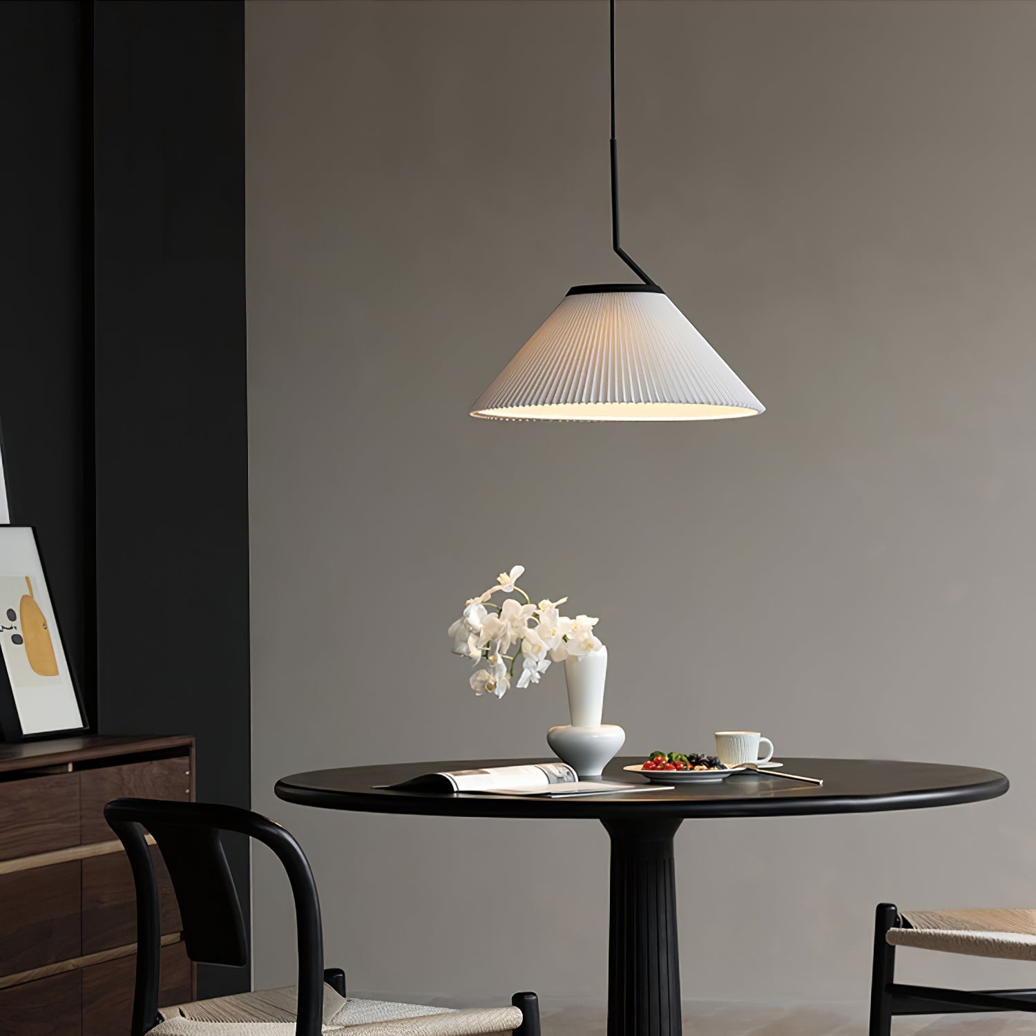 Nebra Plissé Suspension Tissu Minimaliste - Neutralighting