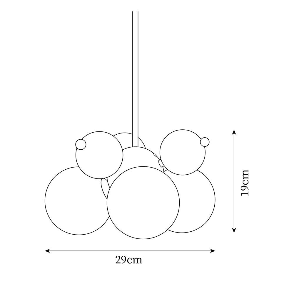 Nebula Pendant Lamp Globe Cluster Modern - Letslighting