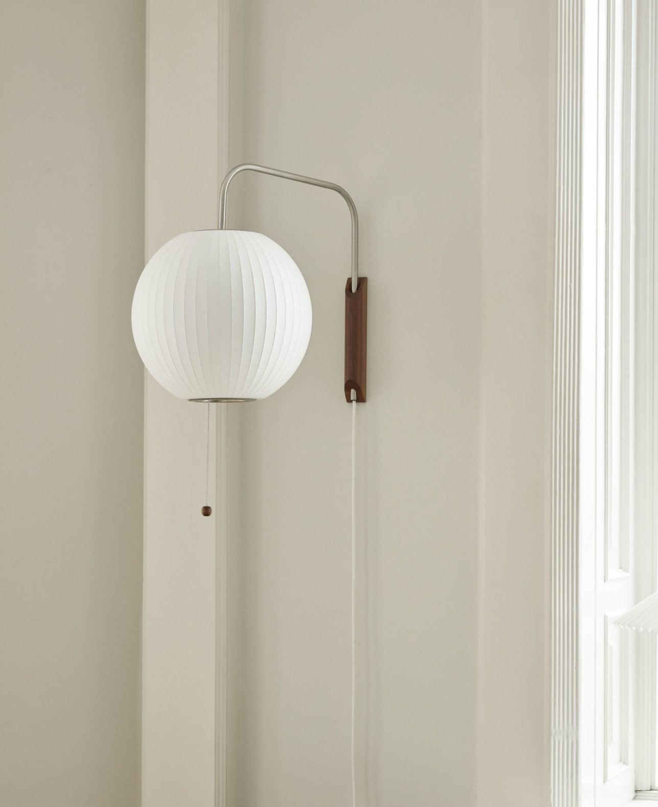 Lustra Wall Sconce Walnut Ball - Neutralighting