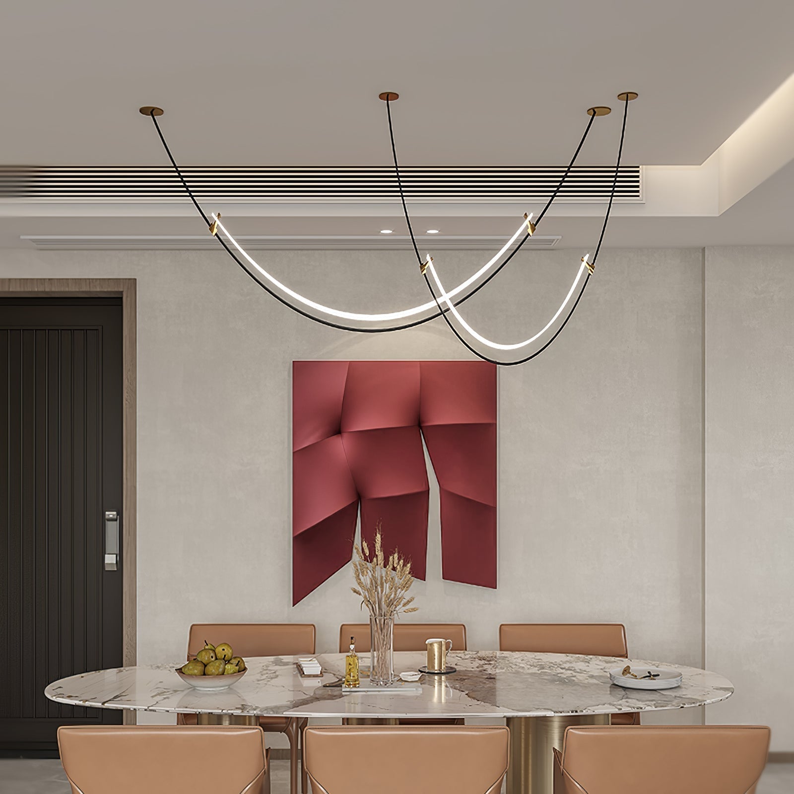 Zephira Suspension LED Courbée - Neutralighting