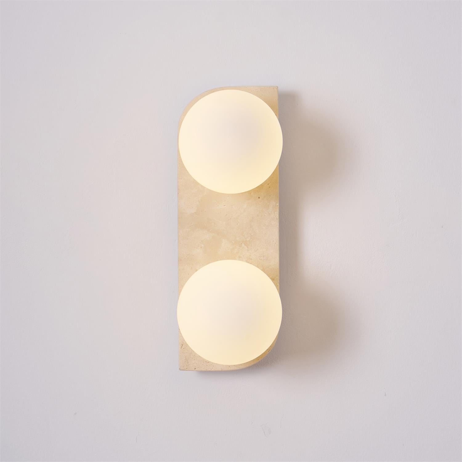 Alsilis Applique Murale Minimaliste en Travertin - Neutralighting