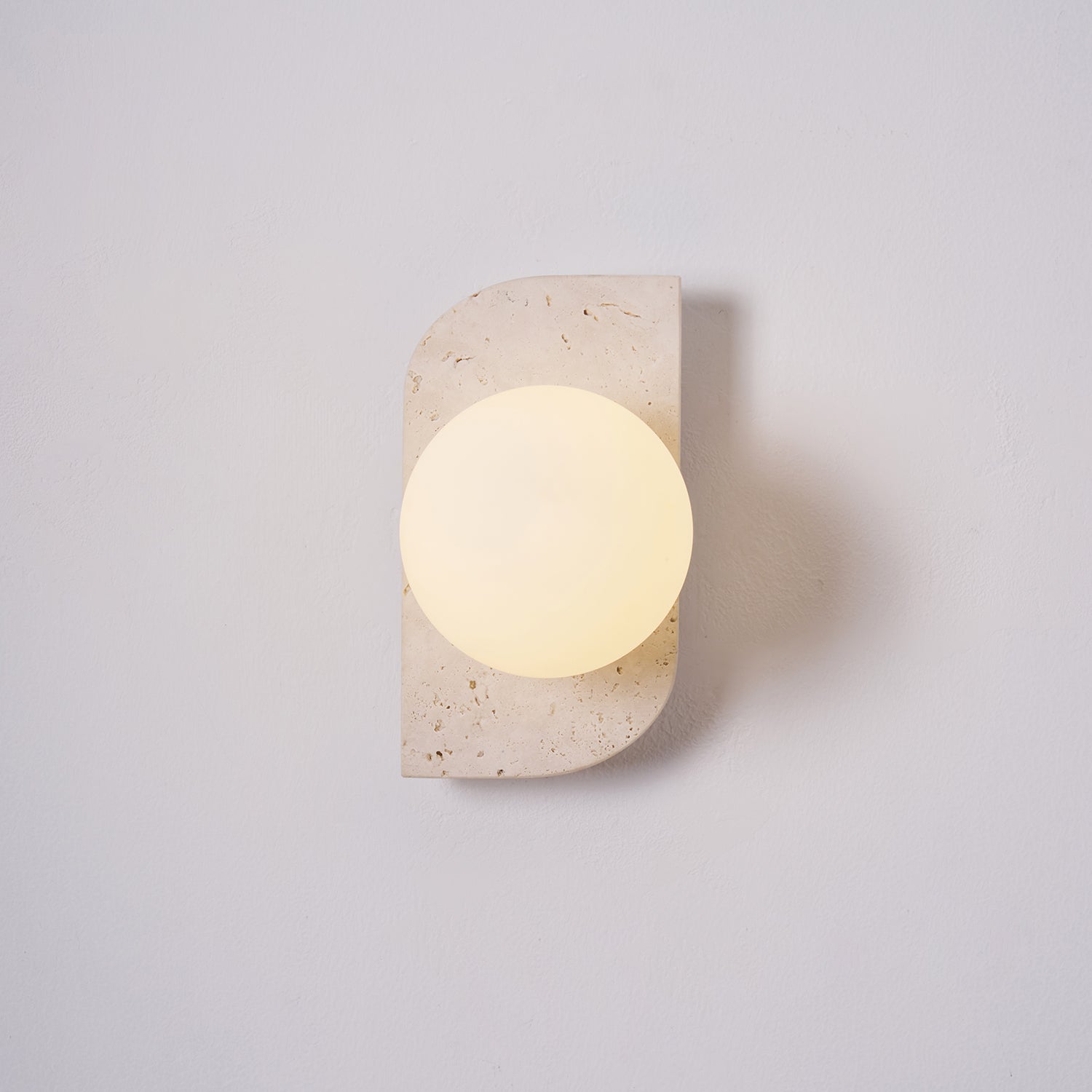 Alsilis Applique Murale Minimaliste en Travertin - Neutralighting