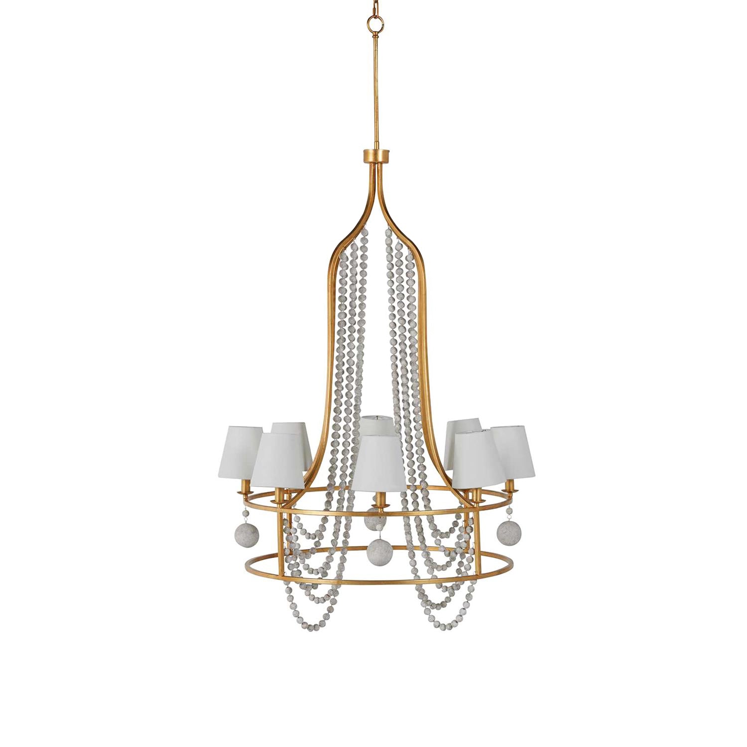 Zethayra Vintage Industrial Wooden Metal Chandelier - Lamp Copper