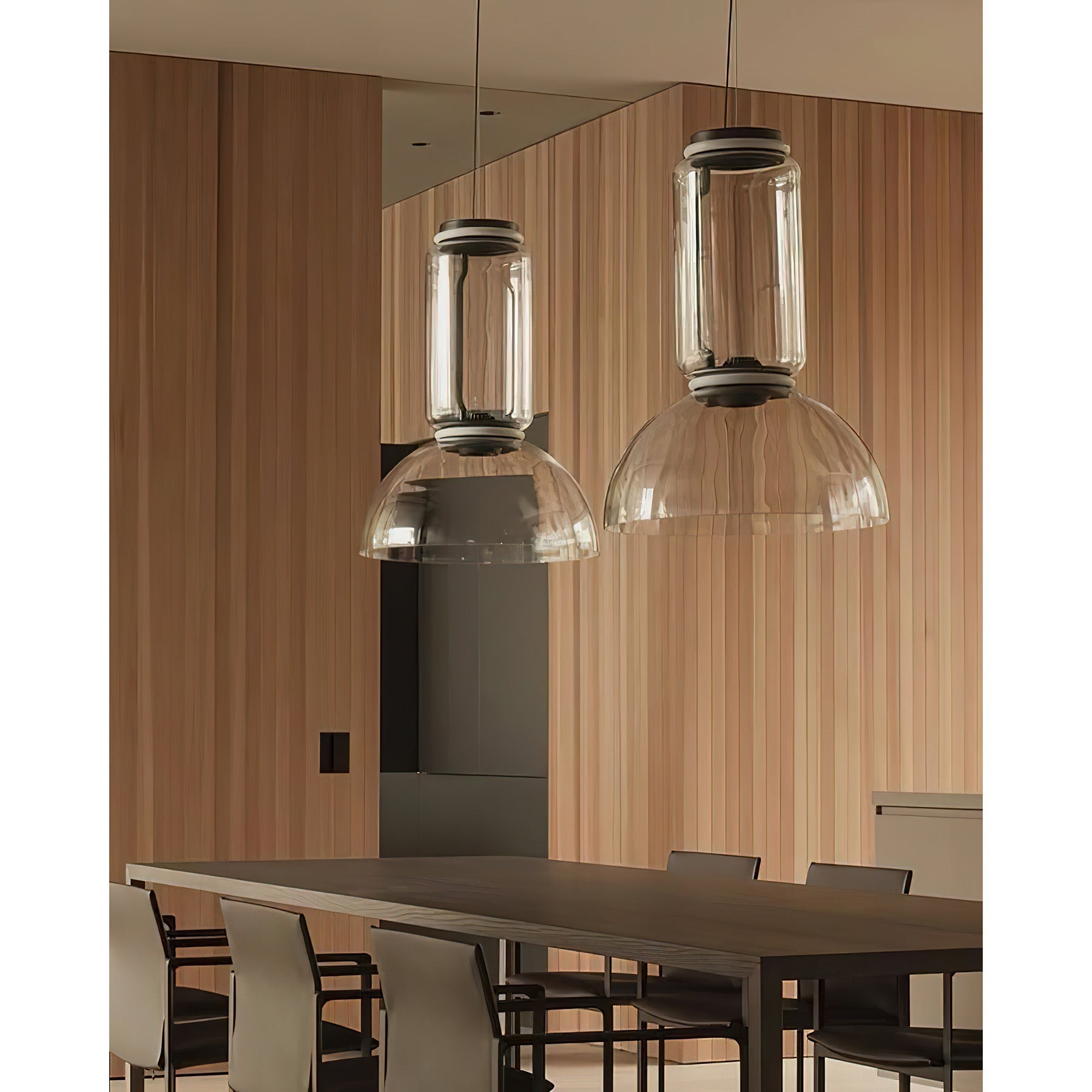 Cadorus Suspension Élégante Haut de Gamme en Verre et Métal - Neutralighting