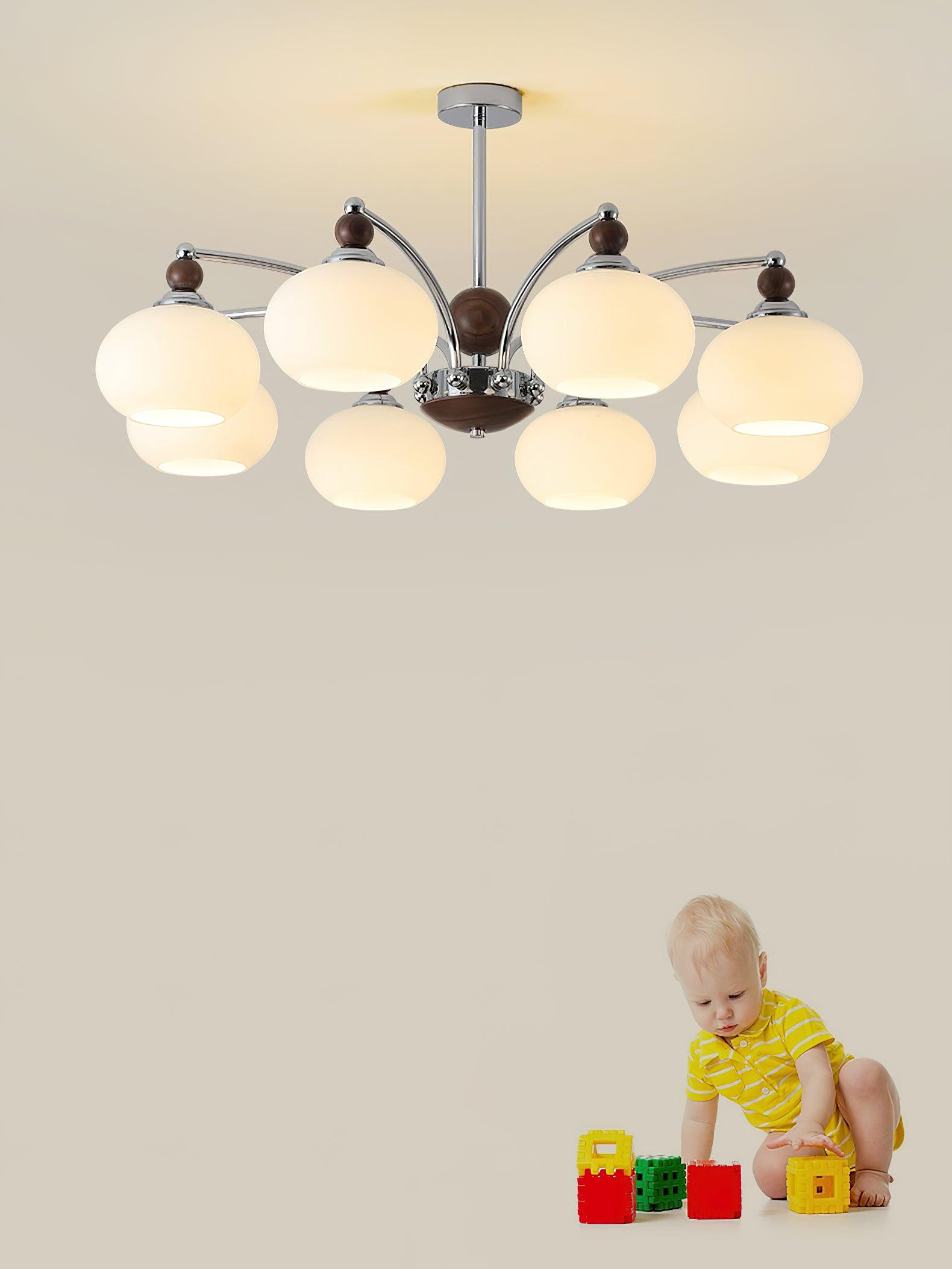 Lustra Chandelier Contemporain à Bras Globe - Neutralighting