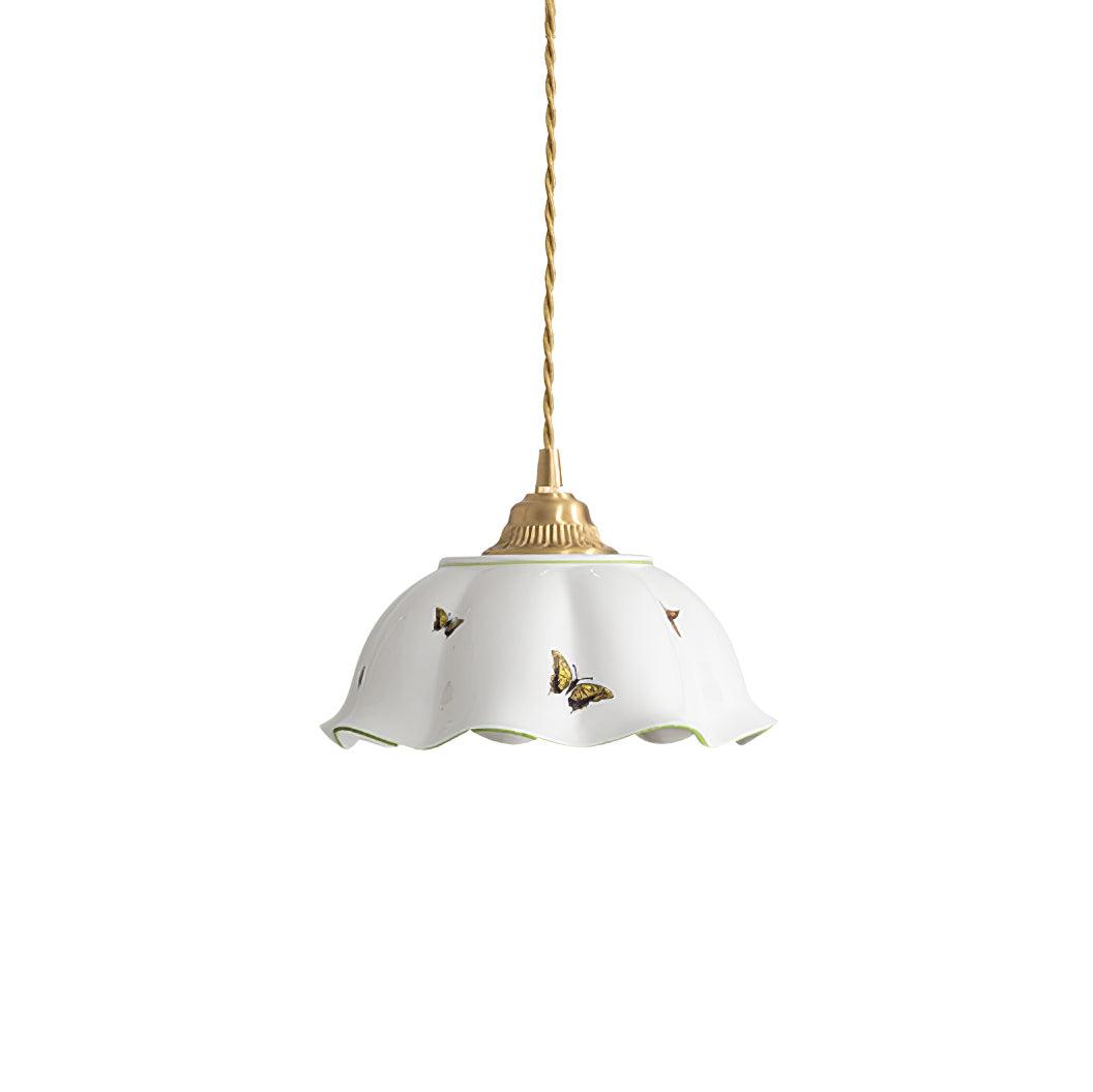 Vita Suspension Vintage en Céramique Papillons - Neutralighting