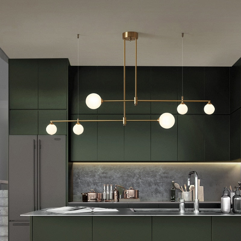 Valentina Suspension Luminaire LED Métal Doré - Neutralighting