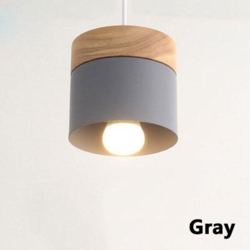 Valentina Suspension LED Macaron Nordique Métal/Bois Chambre - Neutralighting