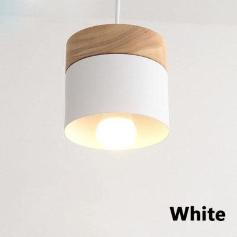 Valentina Suspension LED Macaron Nordique Métal/Bois Chambre - Neutralighting