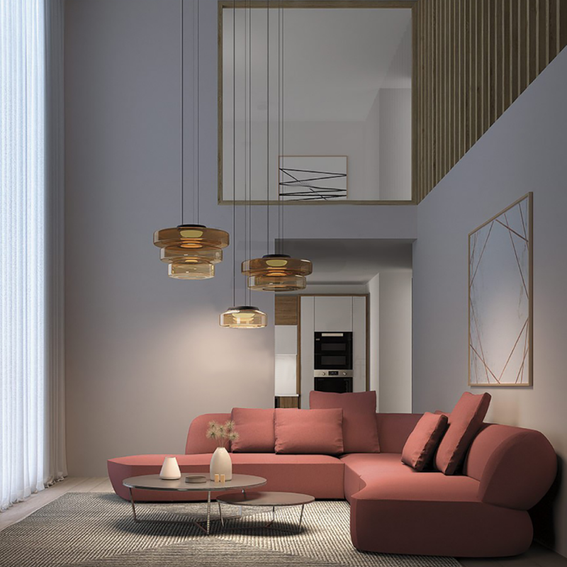 Jojo Suspension Moderne Verre Métal Cuisine Salon - Neutralighting