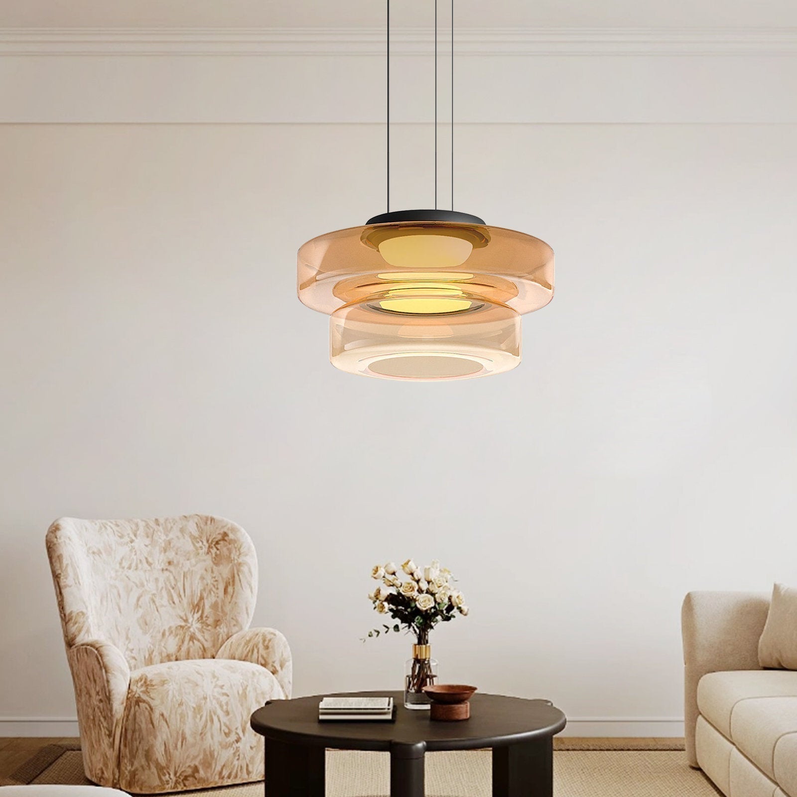 Jojo Suspension Moderne Verre Métal Cuisine Salon - Neutralighting