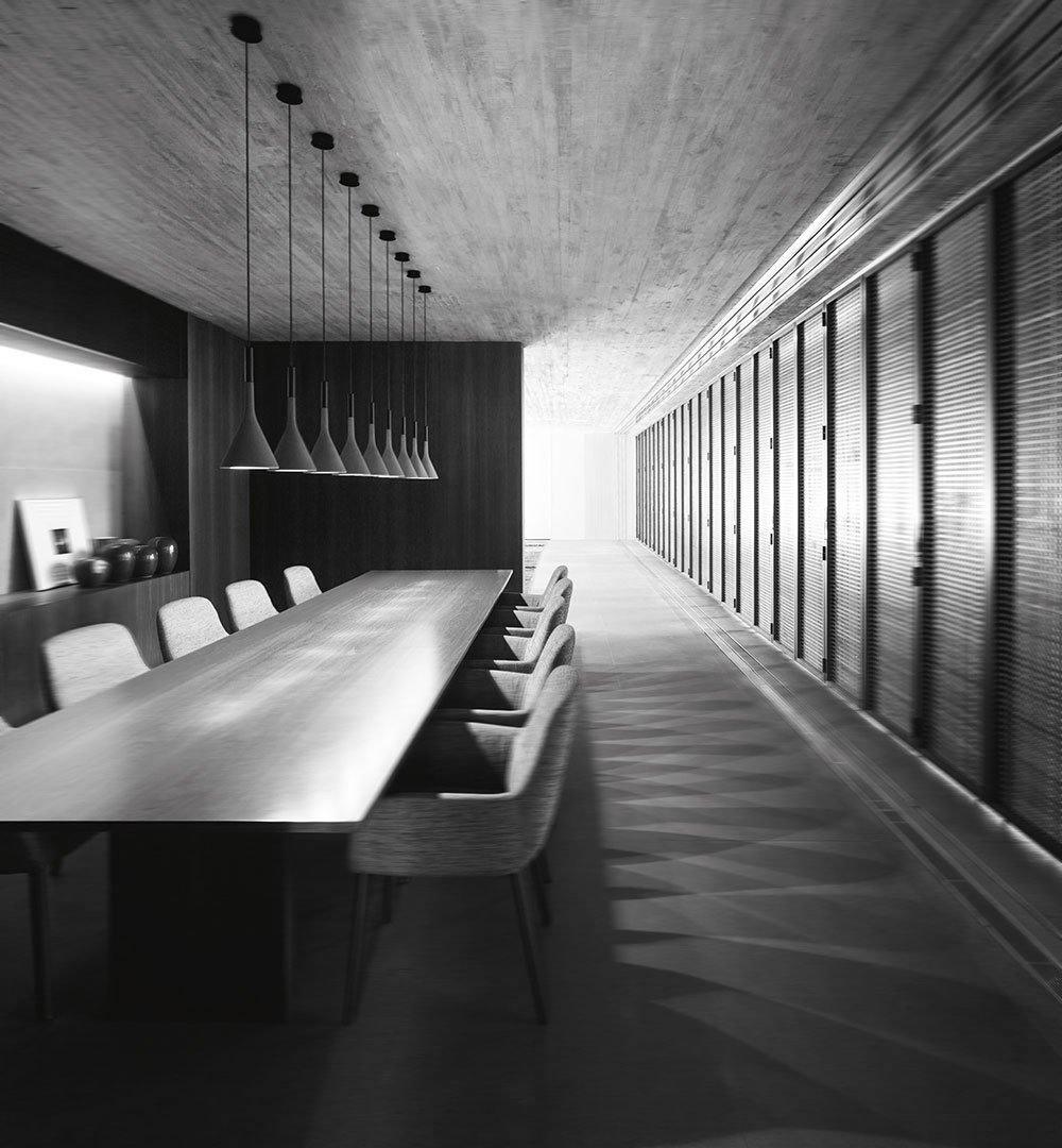 Solara Lampe suspendue conique en béton industrielle - Neutralighting